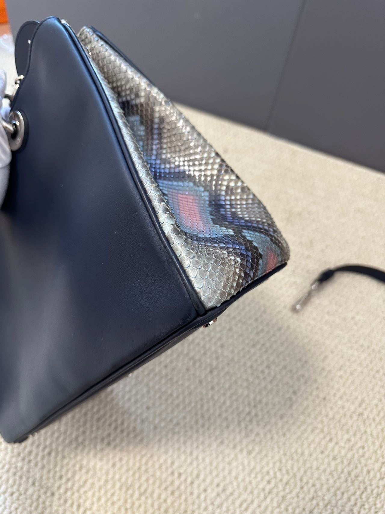 Dior Diorissimo VIP Tote - Navy Calfskin with Palladium-Finish Hardware