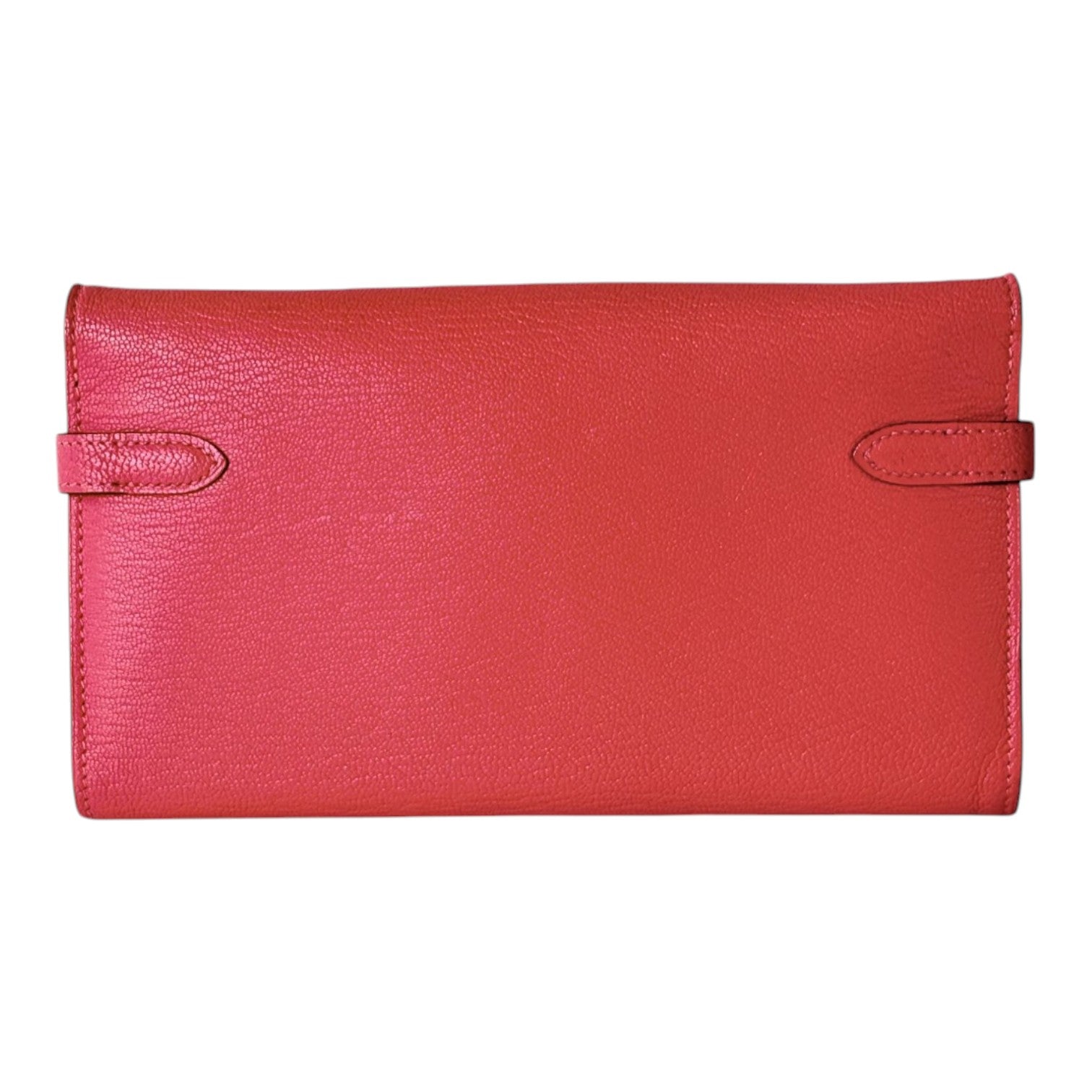 Hermes Pink Long Wallet Kelly with PHW