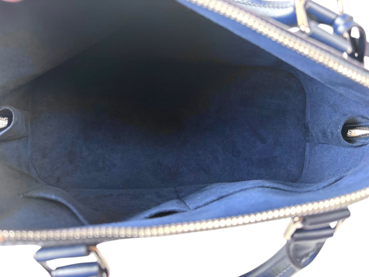 Louis Vuitton Alma Navy EPI Leather Bag
