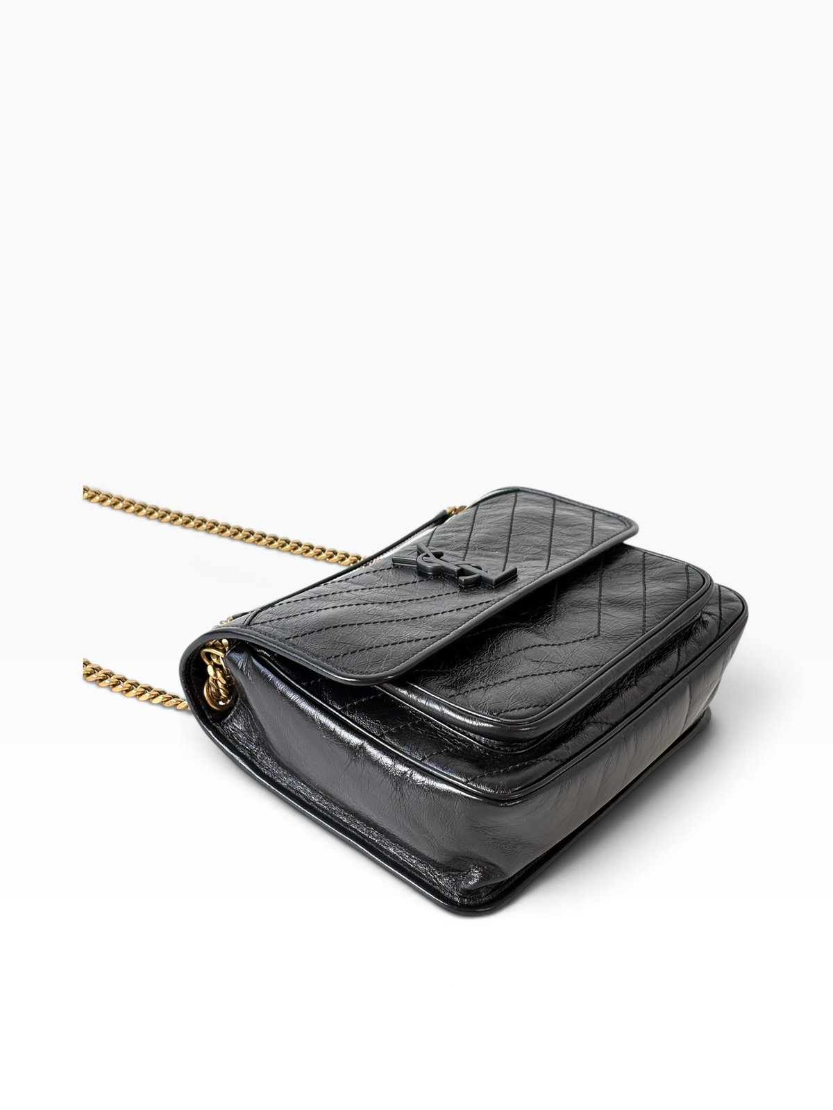 YSL Niki Medium Black Bag with Gold Hardware