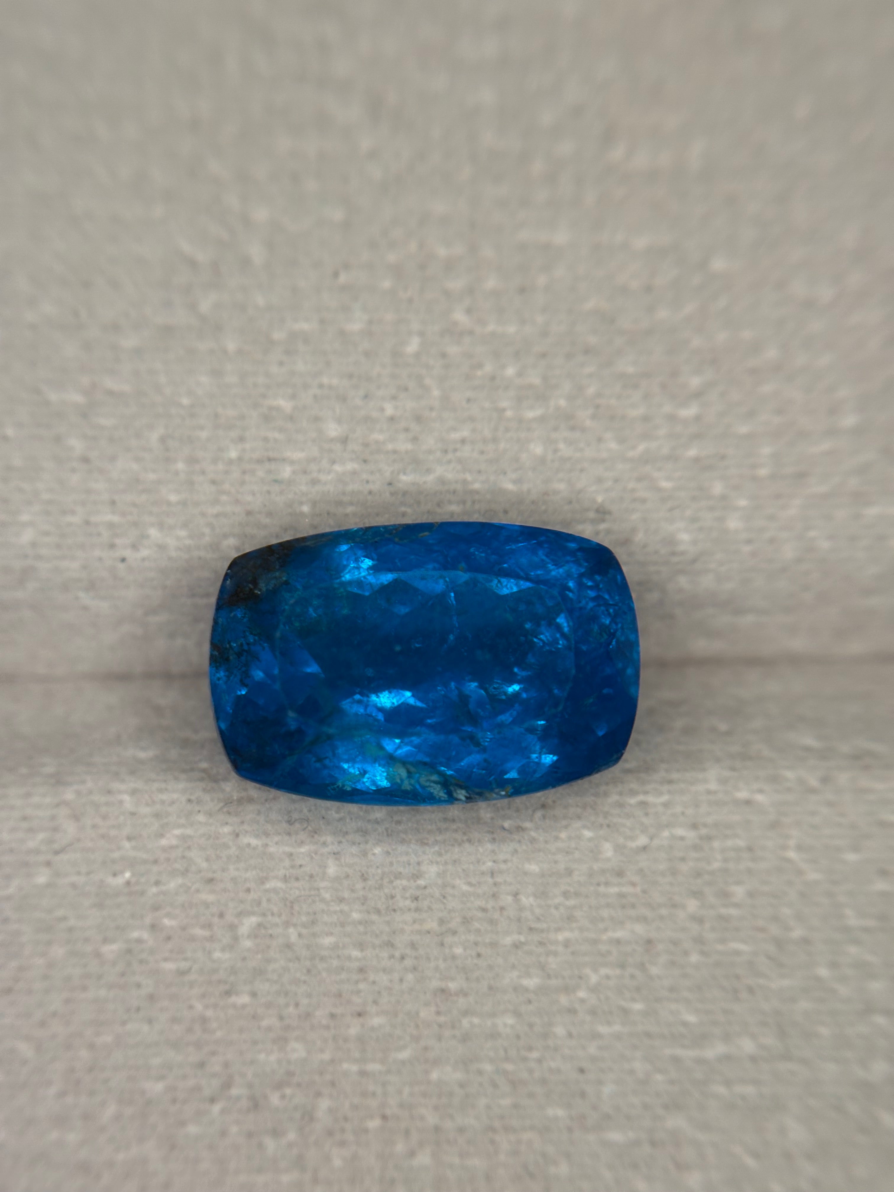 7.40ct Electric Blue Apatite Cushion rare THAIC0330