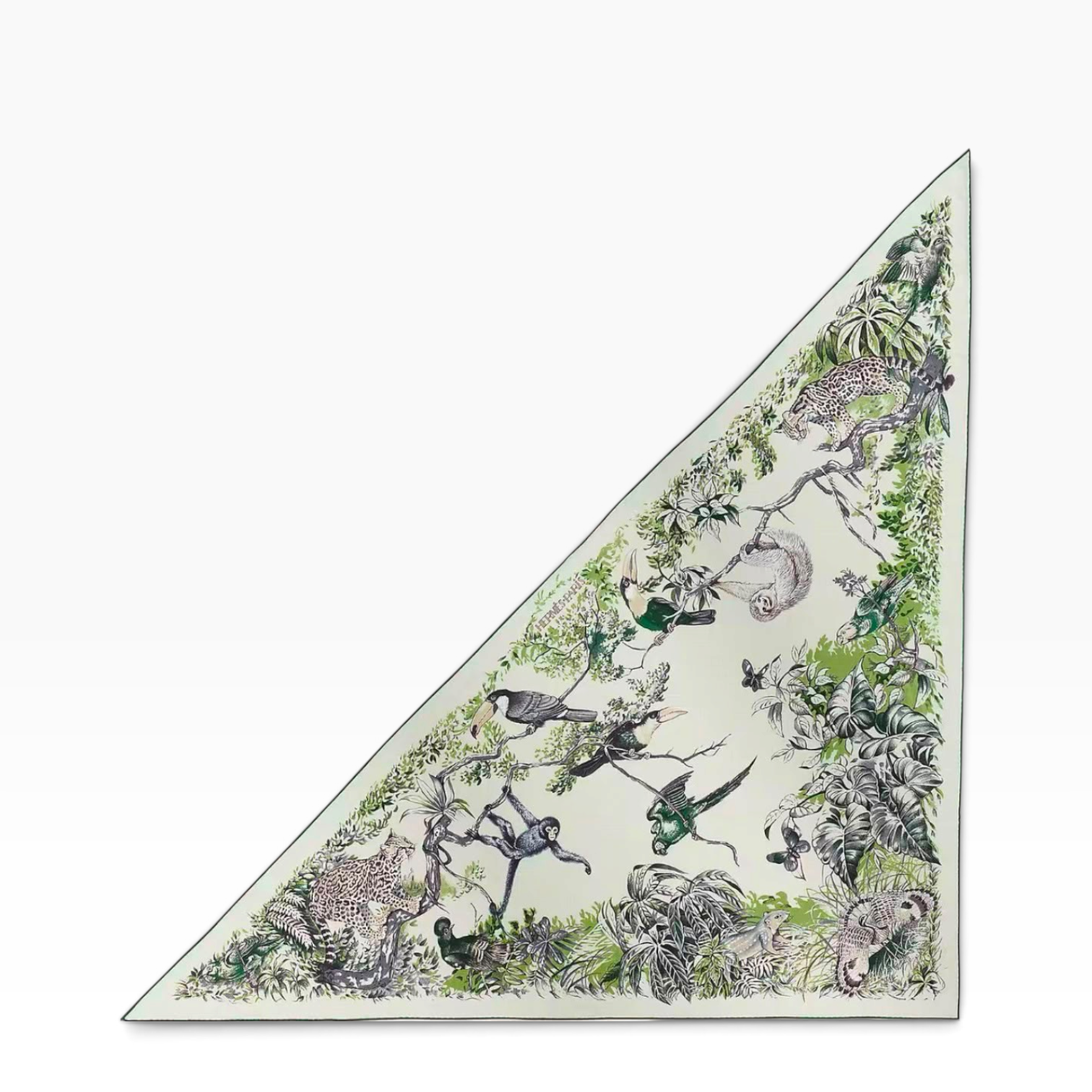 Hermes 140cm Cashmere/ Silk Large Triangle Scarf - in Box