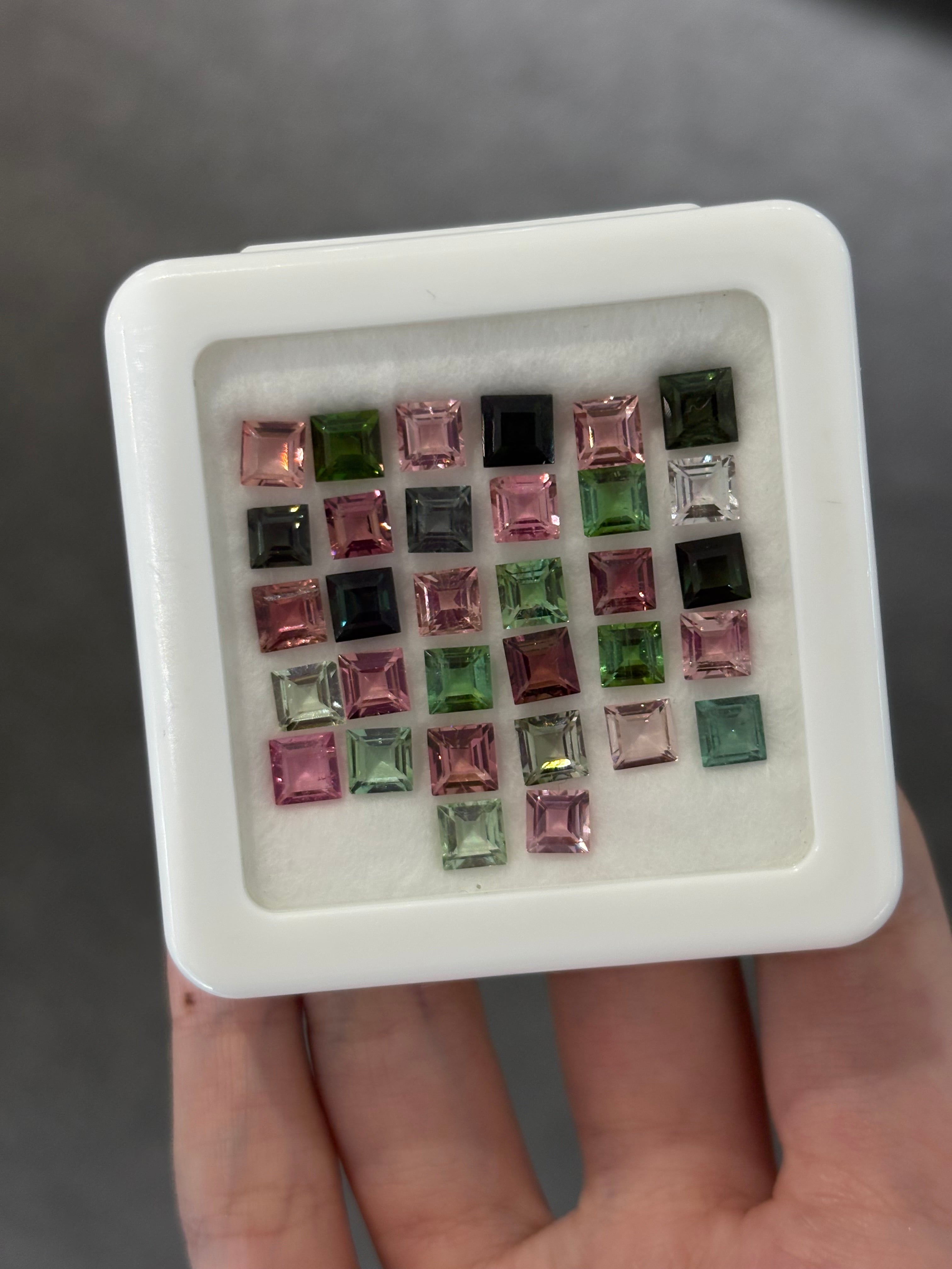 21.44ct Tourmaline Set 5x5 DXBCS4993