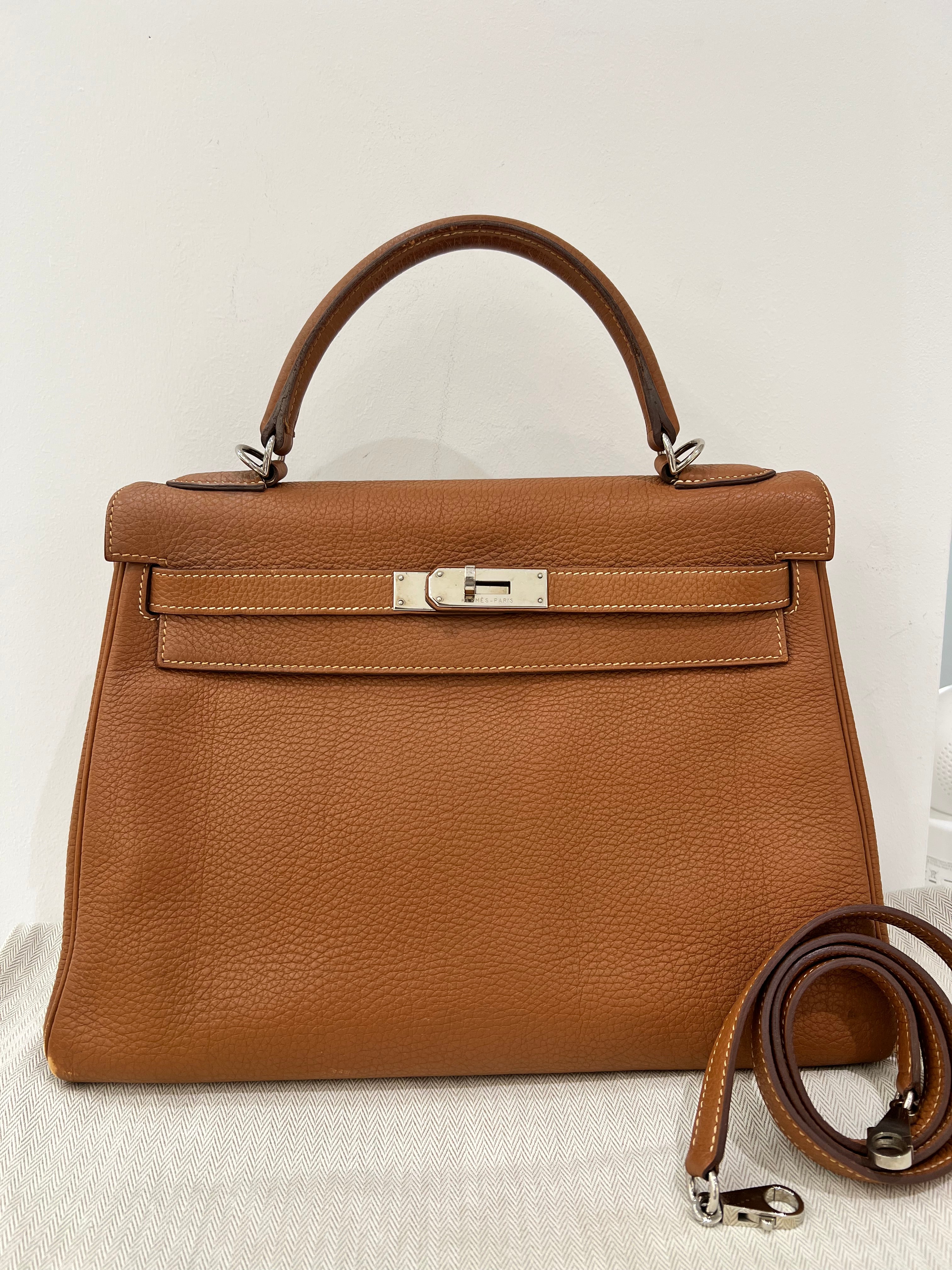 HERMES KELLY TOGO GOLD  HANDBAG SIZE 32 2000000137155