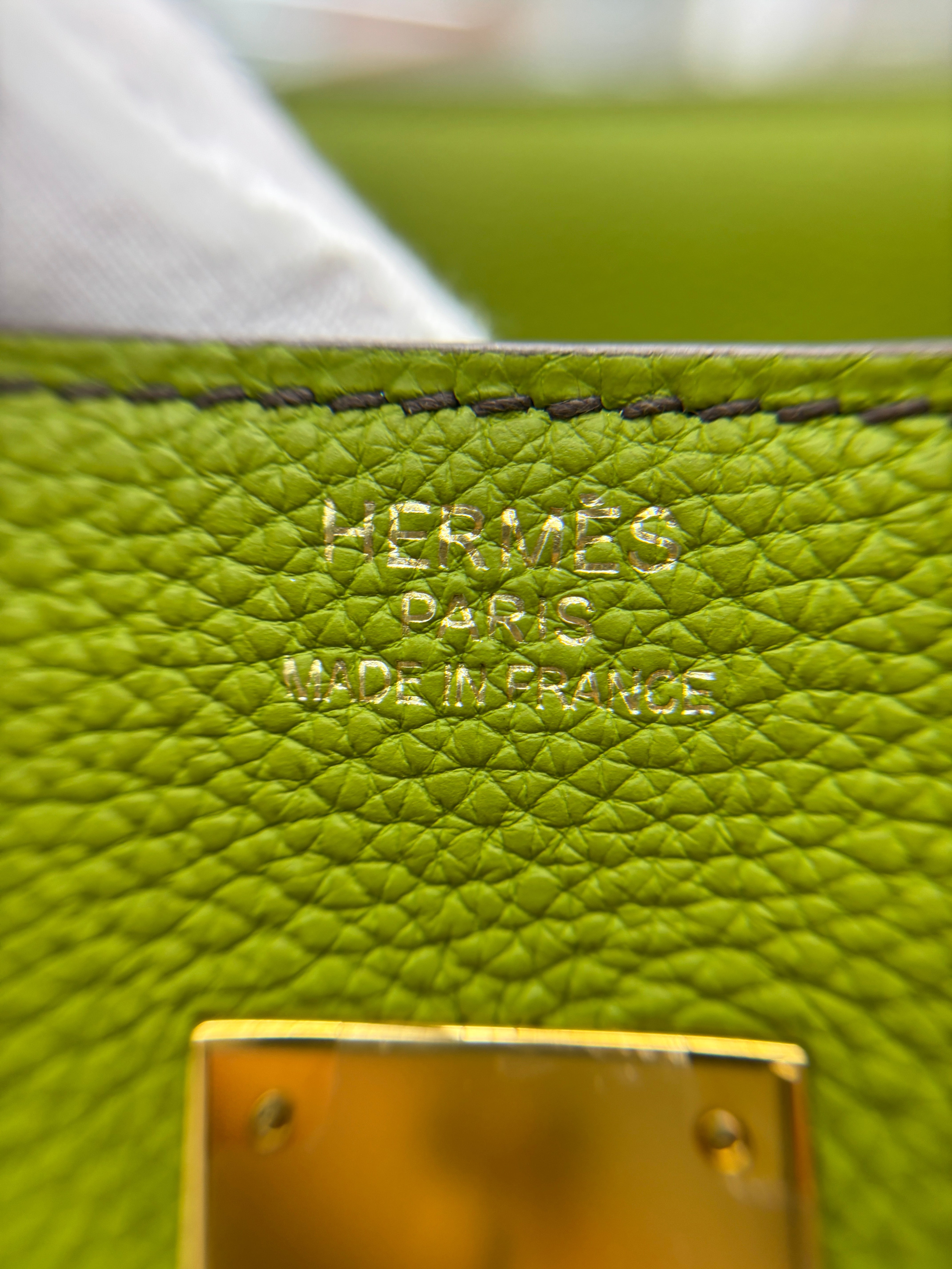 Hermès Birkin 35  Vert Anis Togo GHW