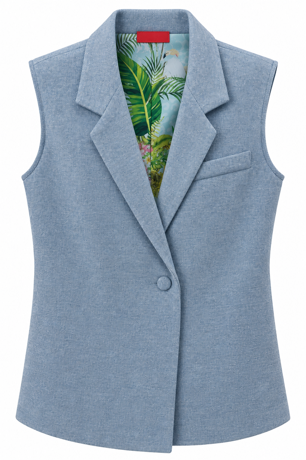 JACKET JUSTINETTE KNITWEAR SHIMMERY BLUE SILK LINING MCL13254