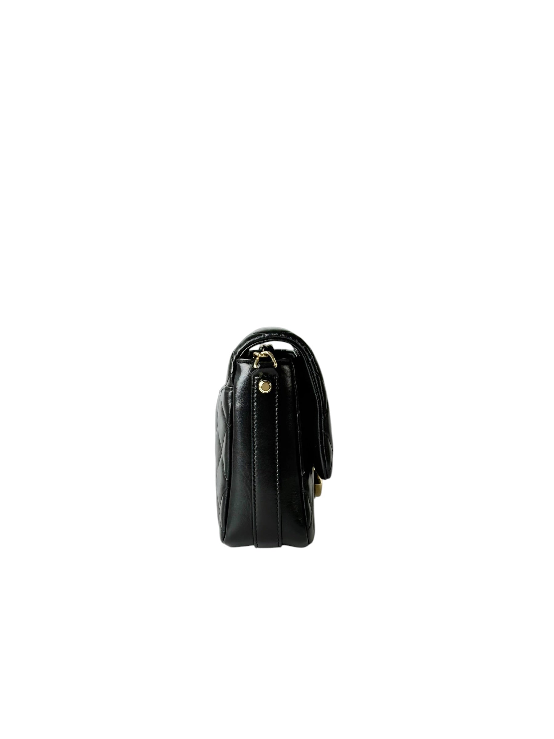 Chanel Black Chain in Lambskin Bag - Full Set
