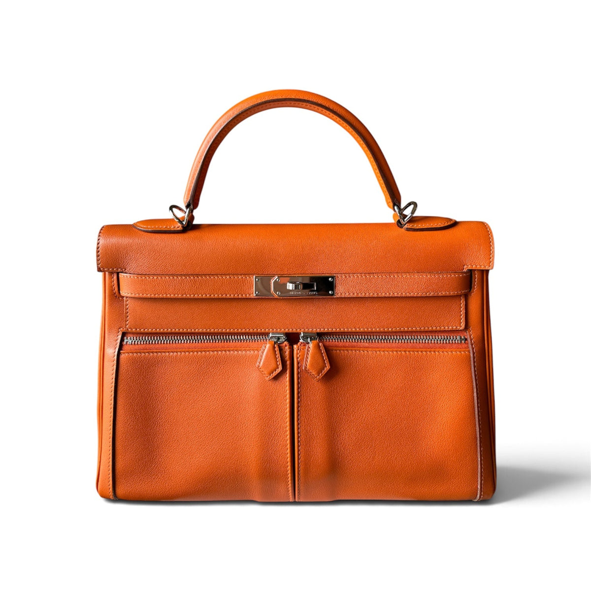 Hermes Kelly Lakis 32 Orange with PHW