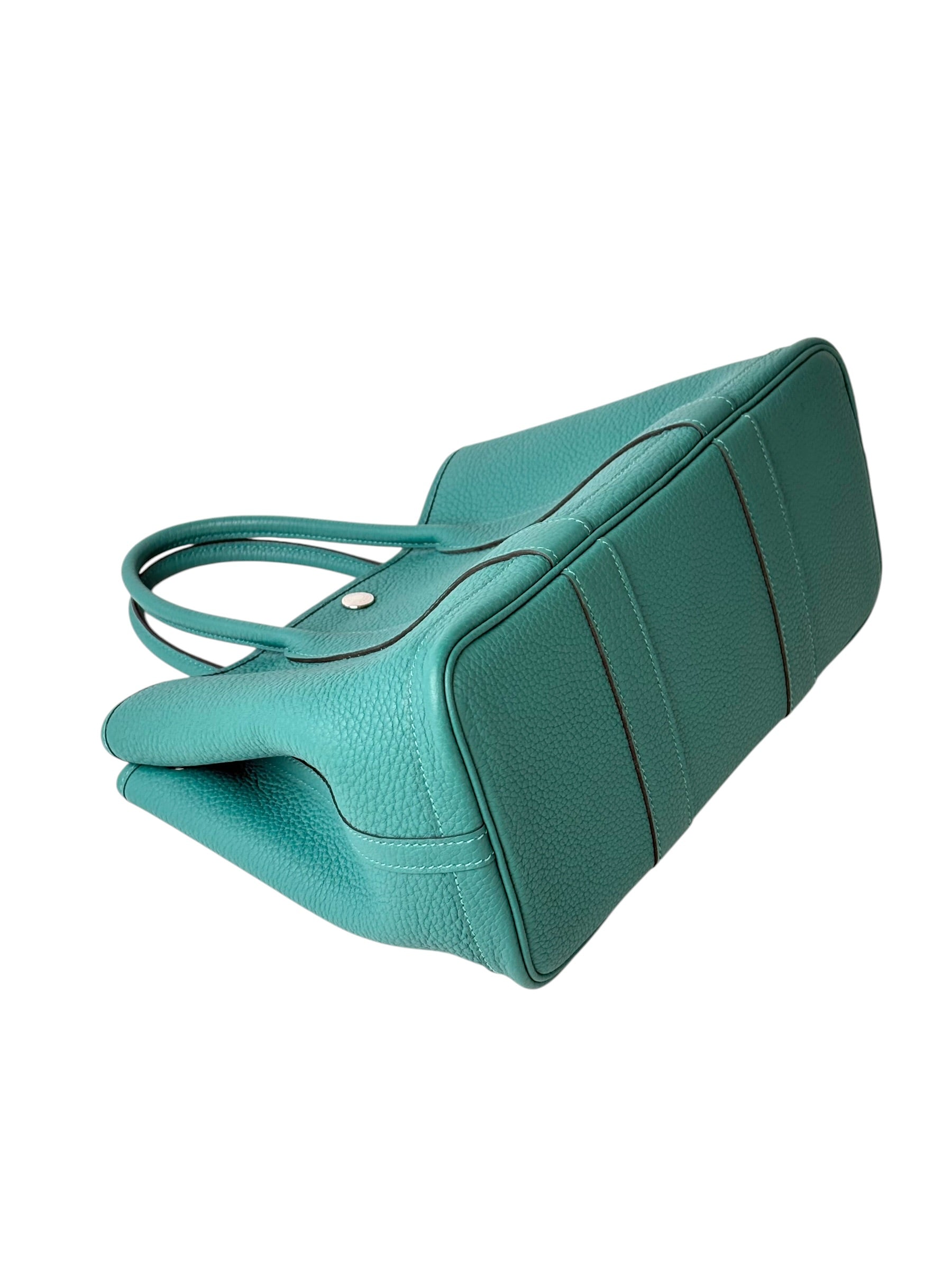 Hermes Malachite Garden Party 30 Bag
