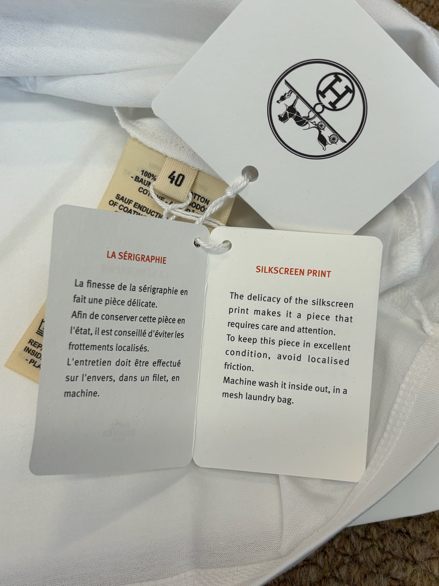 Size 40 - Hermès Printed Grand Manege micro T-shirt
