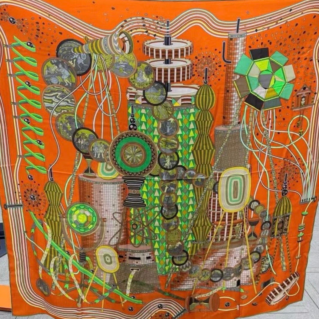 Hermes 140cm Cashmere/ Silk Large Scarf - in Box