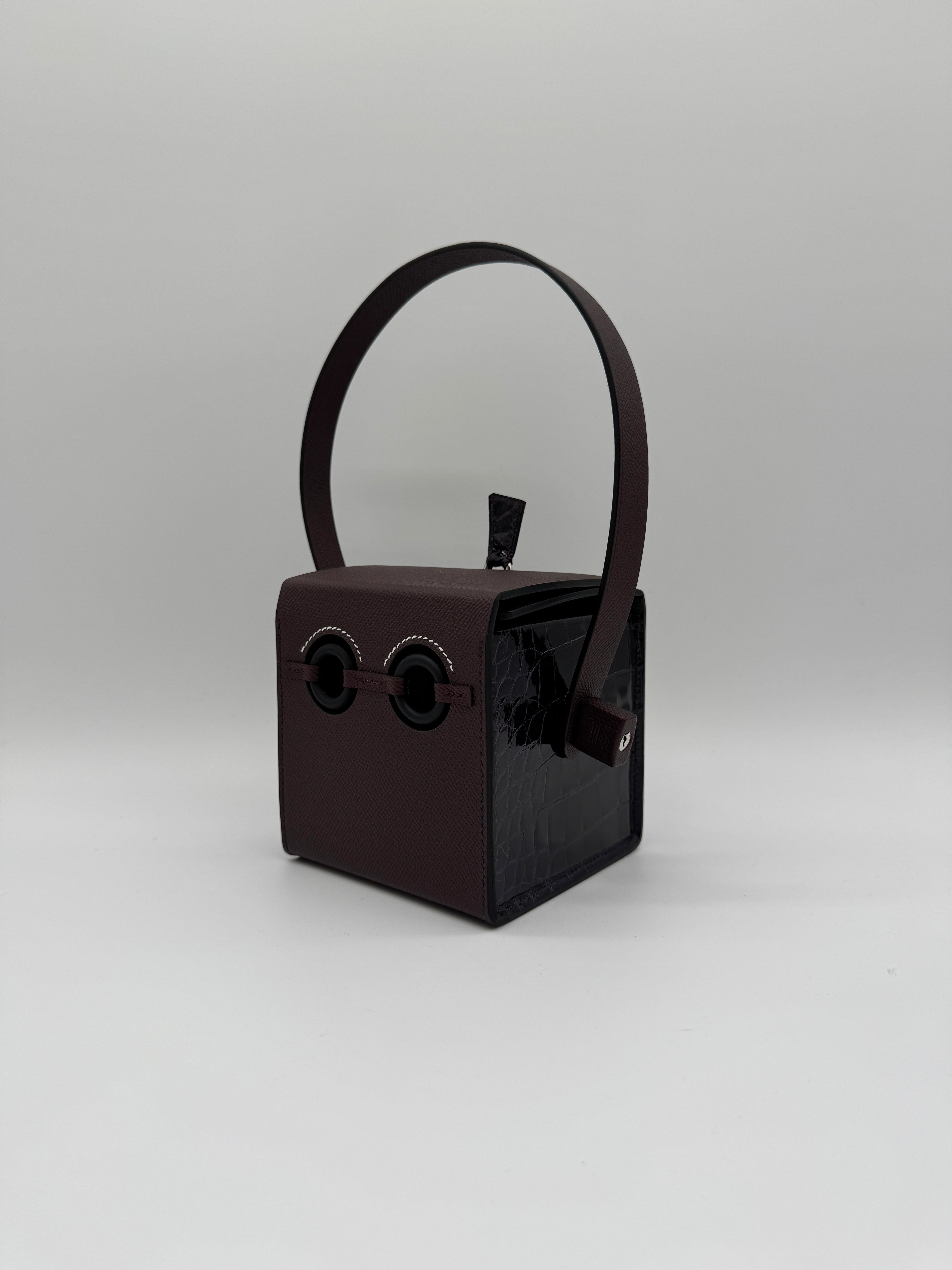 Hermès Petit H robot rouge sellier - cassis