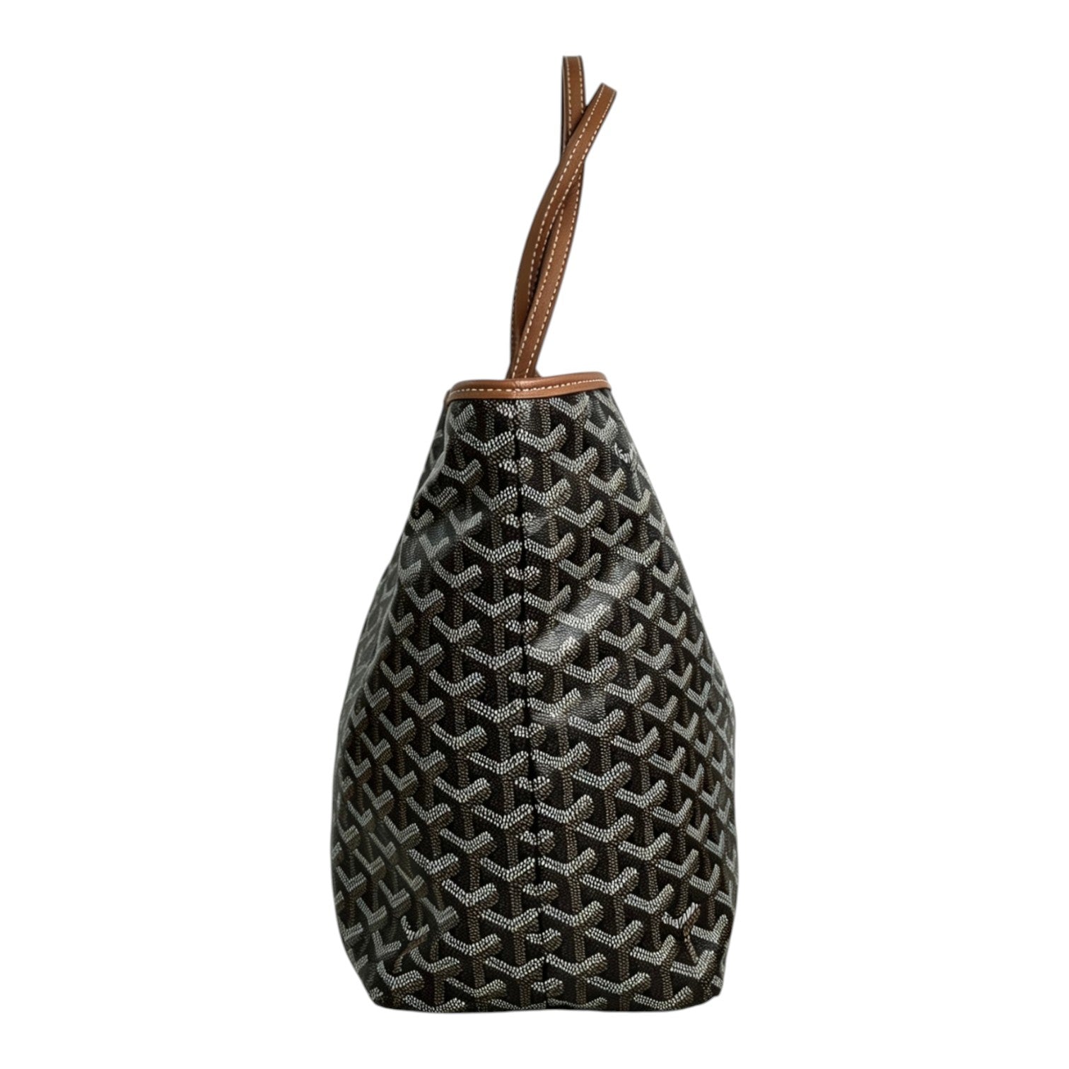 Goyard St Louis Brown/Black PM Tote Bag