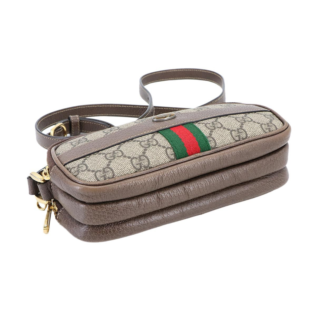 GUCCI Ophidia Mini Shoulder Bag GG Supreme Canvas Beige Brown 546597 902966913