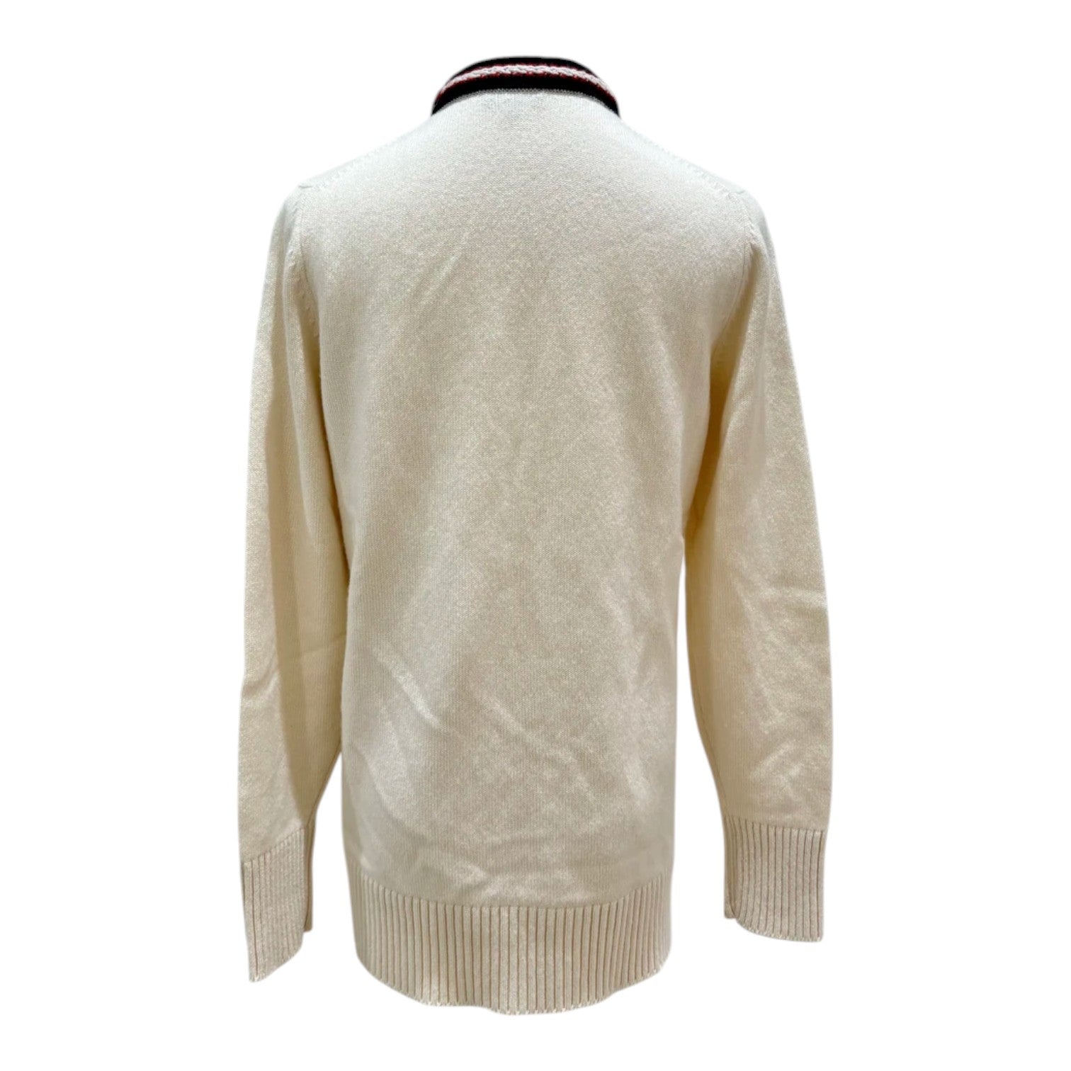 Chanel White Cashmere Cardigan - Size 34