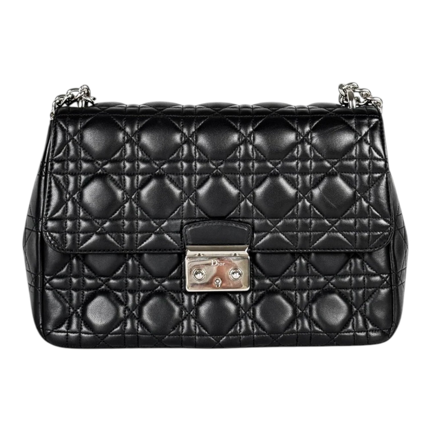 Dior Miss Dior Black Bag with Cannage Stitching