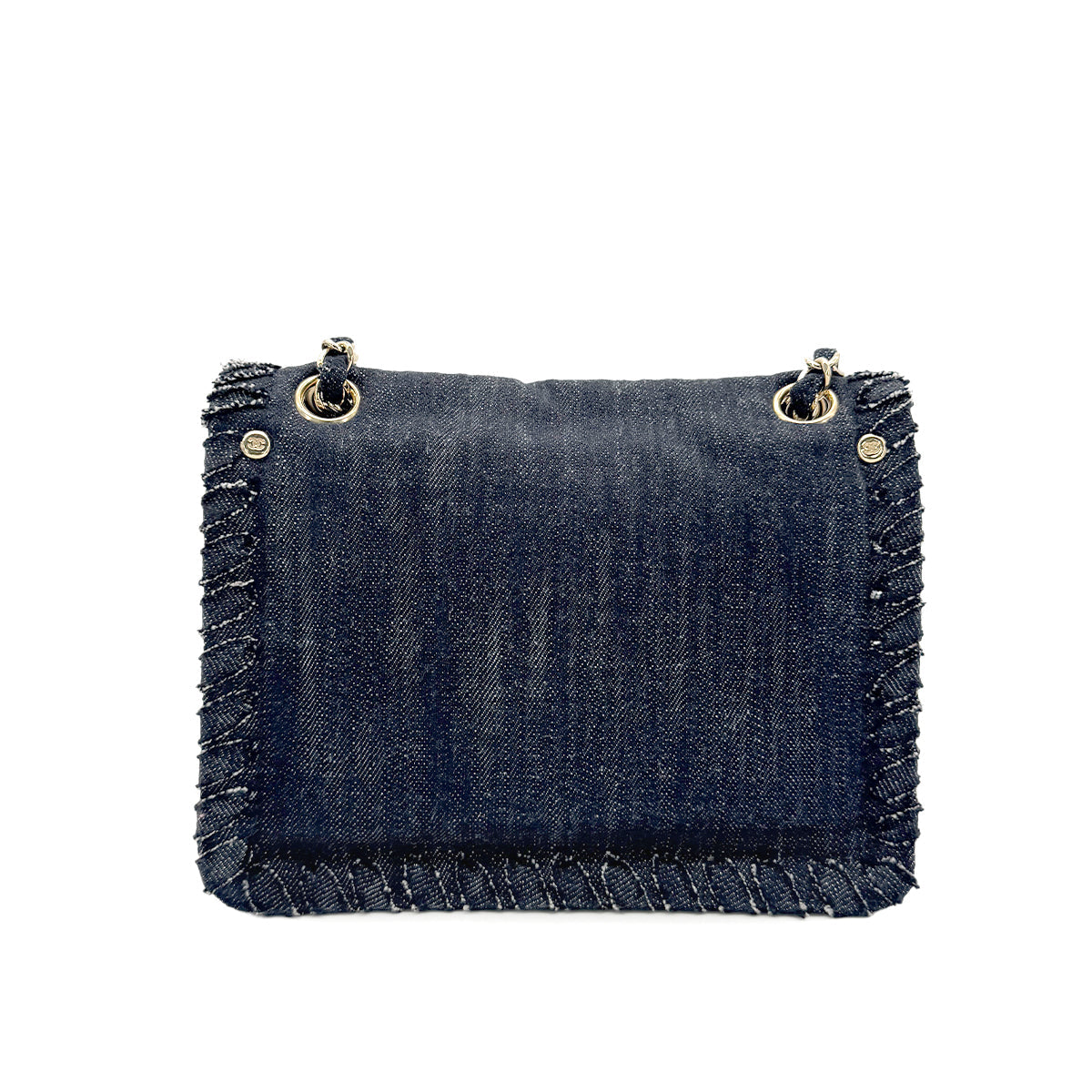 CHANEL VINTAGE 2.55 NIGHT FLIGHT CHAIN SHOULDER BAG DENIM 90214964