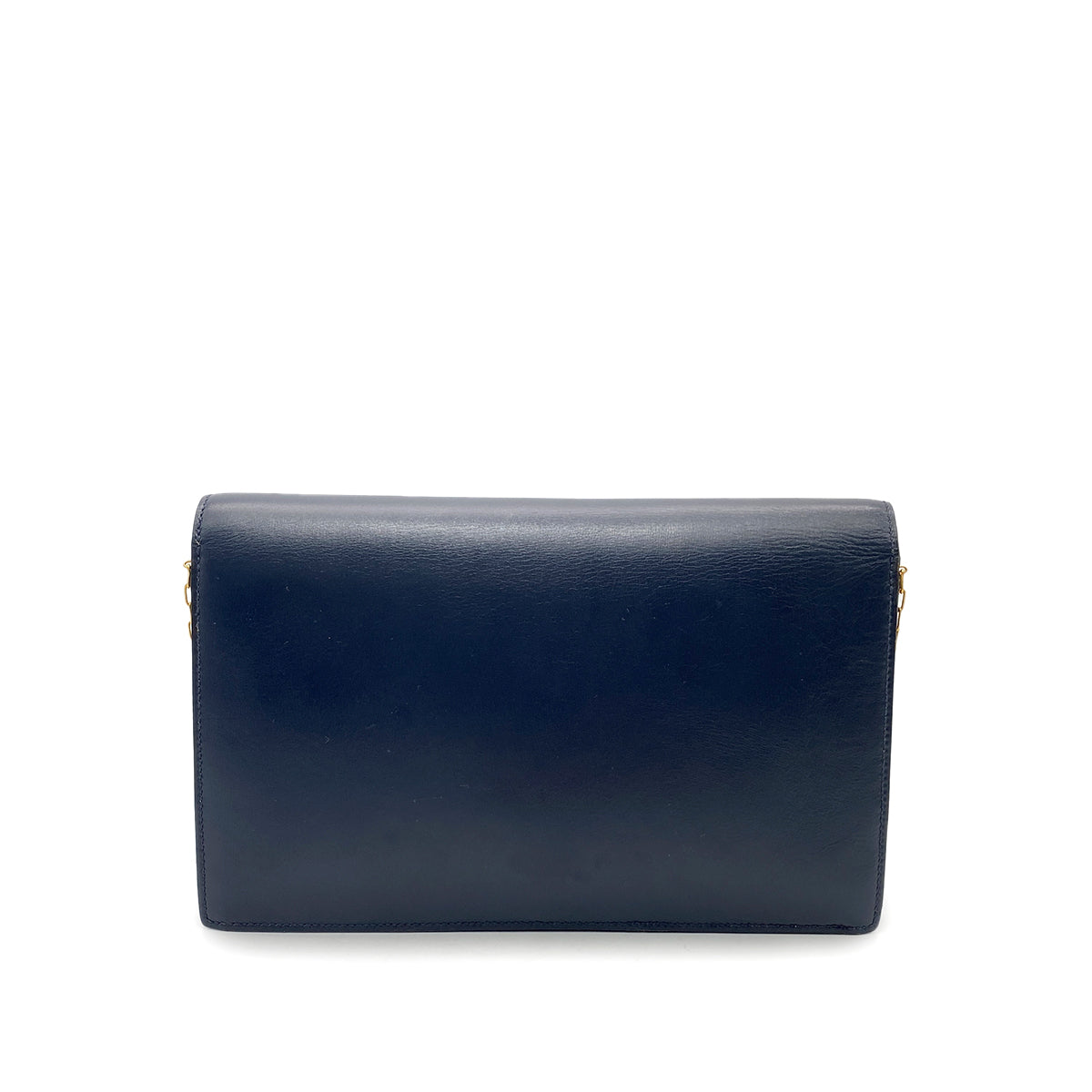 HERMES LYDIE CLUTCH SHOULDER BAG BLUE INDIGO BOX CALF 〇H GHW 90242672