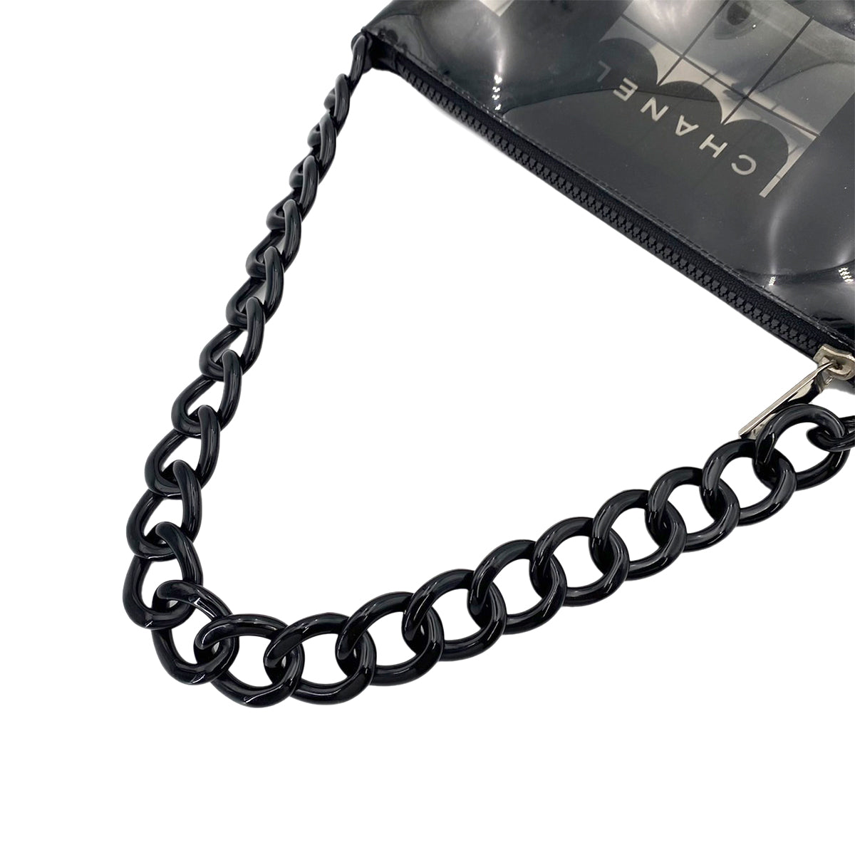 Chanel Vintage Windows Black Vinyl Tote #8 90242988