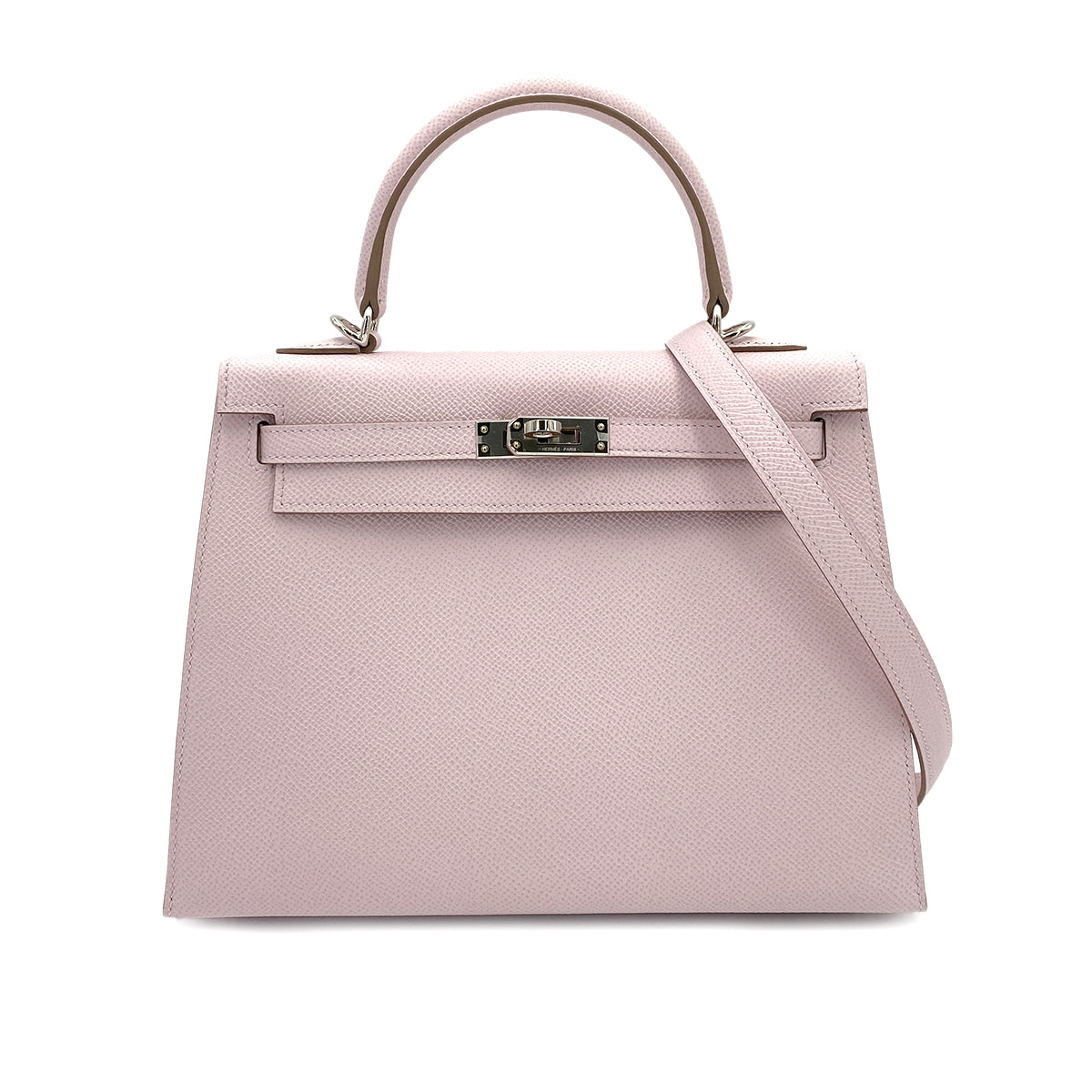 Hermes Kelly 25 Sellier Mauve Pale Epsom PHW #B 90247313