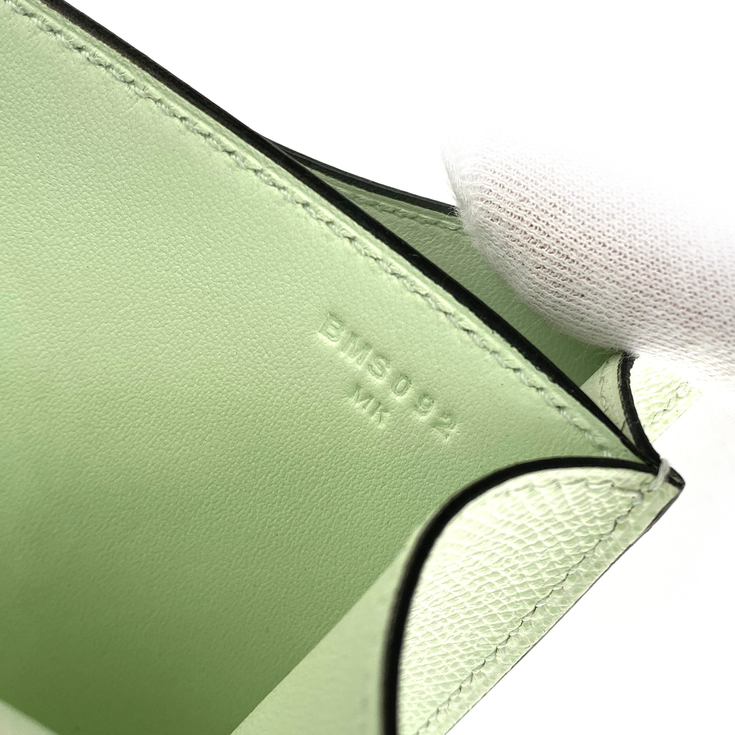 HERMES MINI CONSTANCE 18 VERT FIZZ EPSOM SHOULDER BAG B 90249018