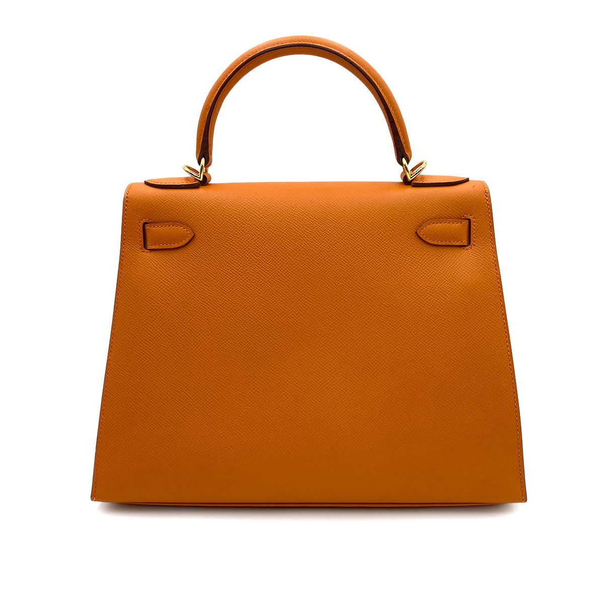 HERMES KELLY 28 SELLIER ORANGE EPSOM GHW #M 90249019