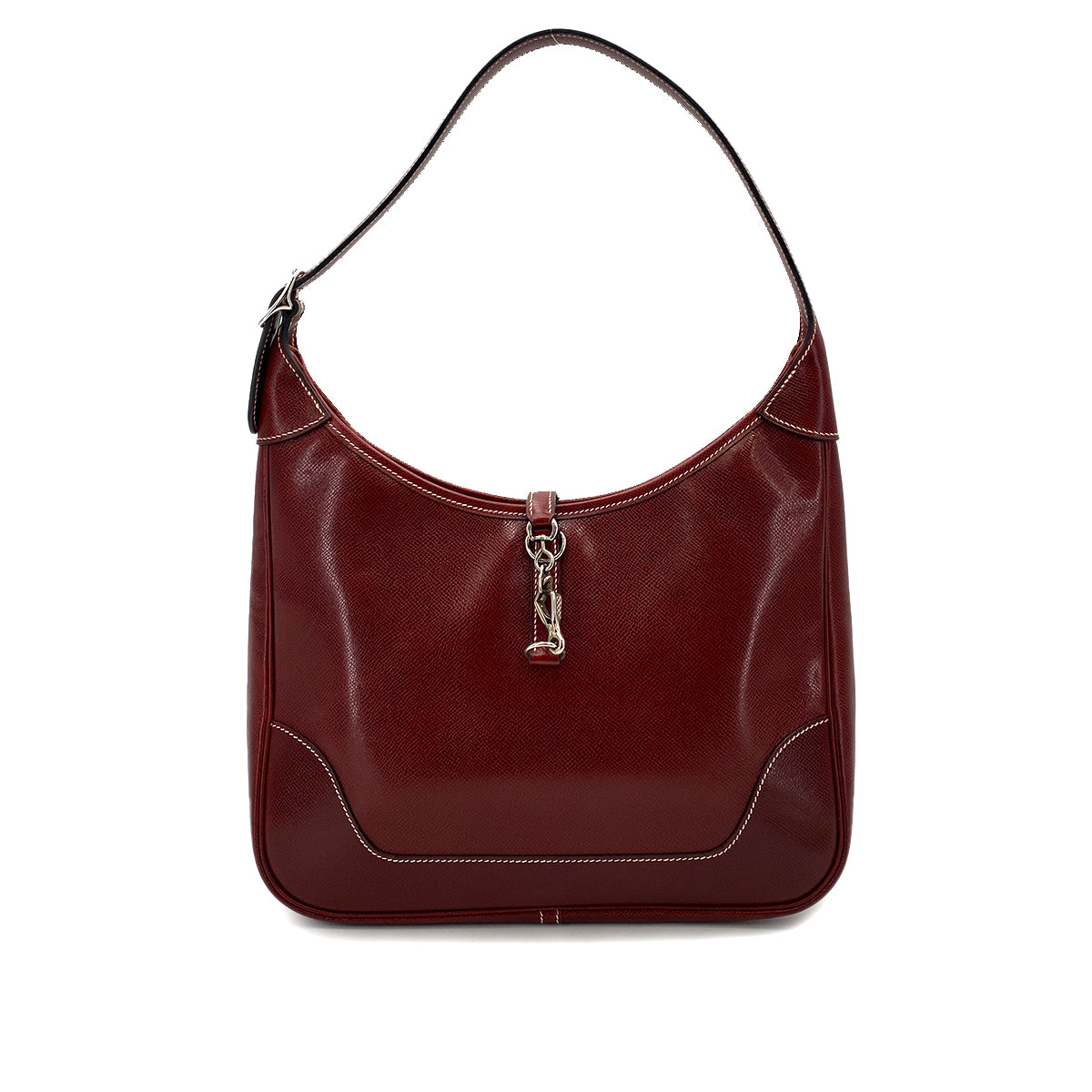 HERMES TRIM 31 ROUGE H LISSE SHOULDER BAG □F SHW 90249022