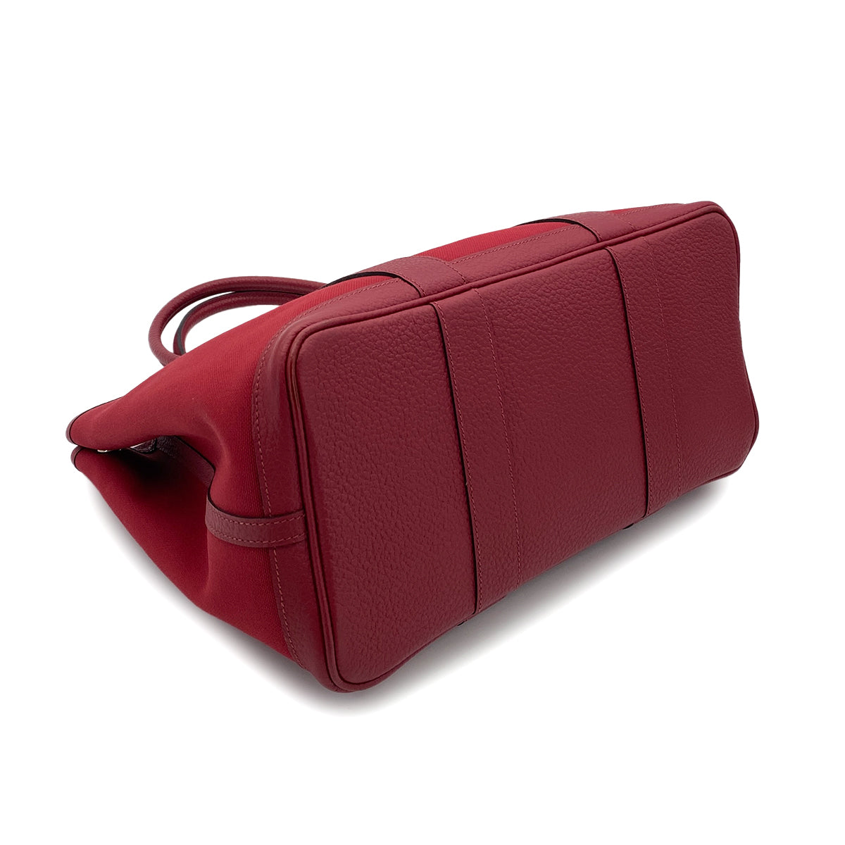 Hermes Garden Party PM Rouge Grenat Toile H #X 90249027