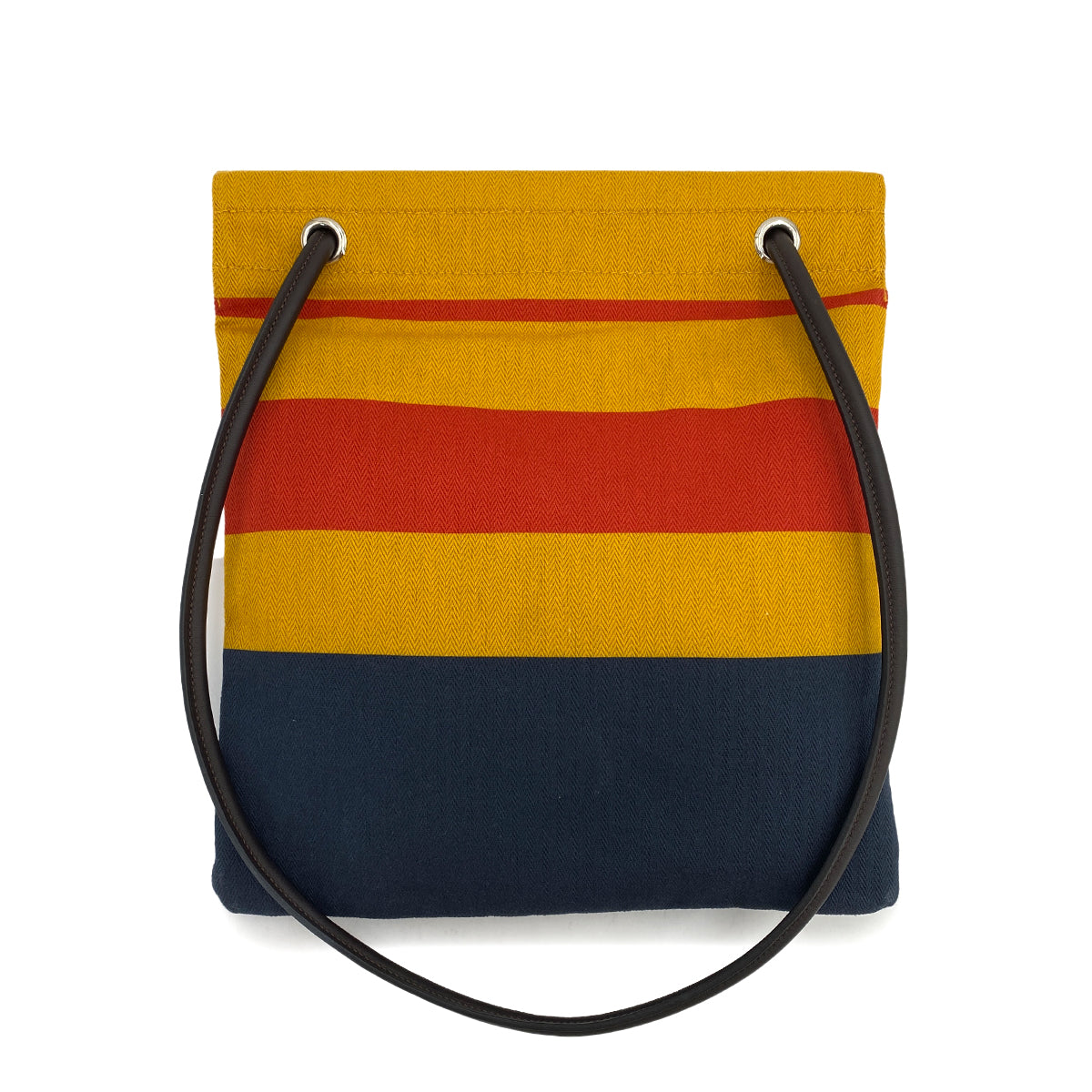 HERMES SAC ALINE MM LOCABAL JAUNE TOILE CHEVRON SWIFT SHOULDER BAG Z 90250506