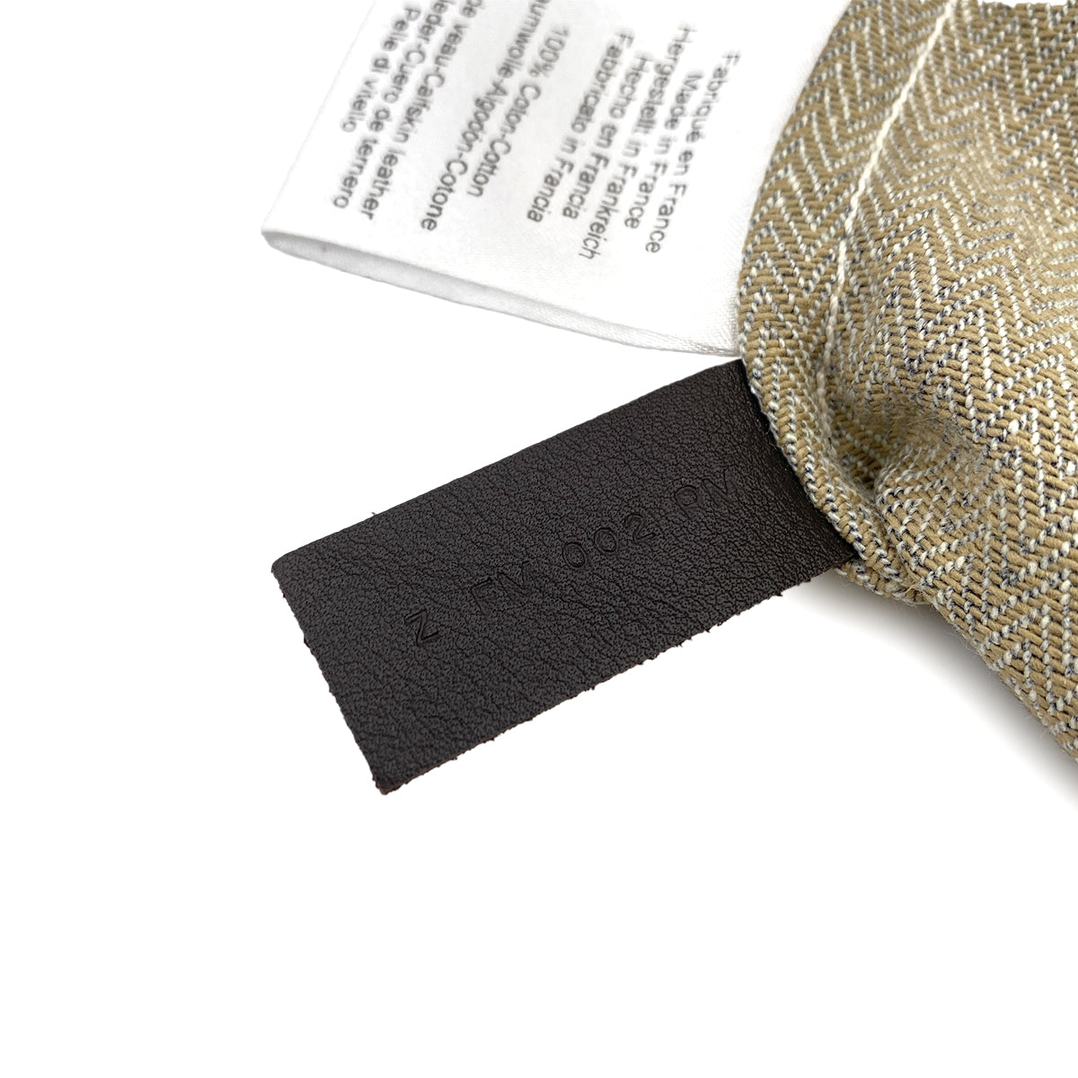 HERMES SAC ALINE MM LOCABAL JAUNE TOILE CHEVRON SWIFT SHOULDER BAG Z 90250506