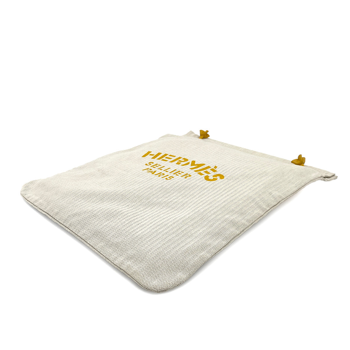 HERMES SAC ALINE GM NATUREL TOILE CHEVRON LEATHER SHOULDER BAG 90250511