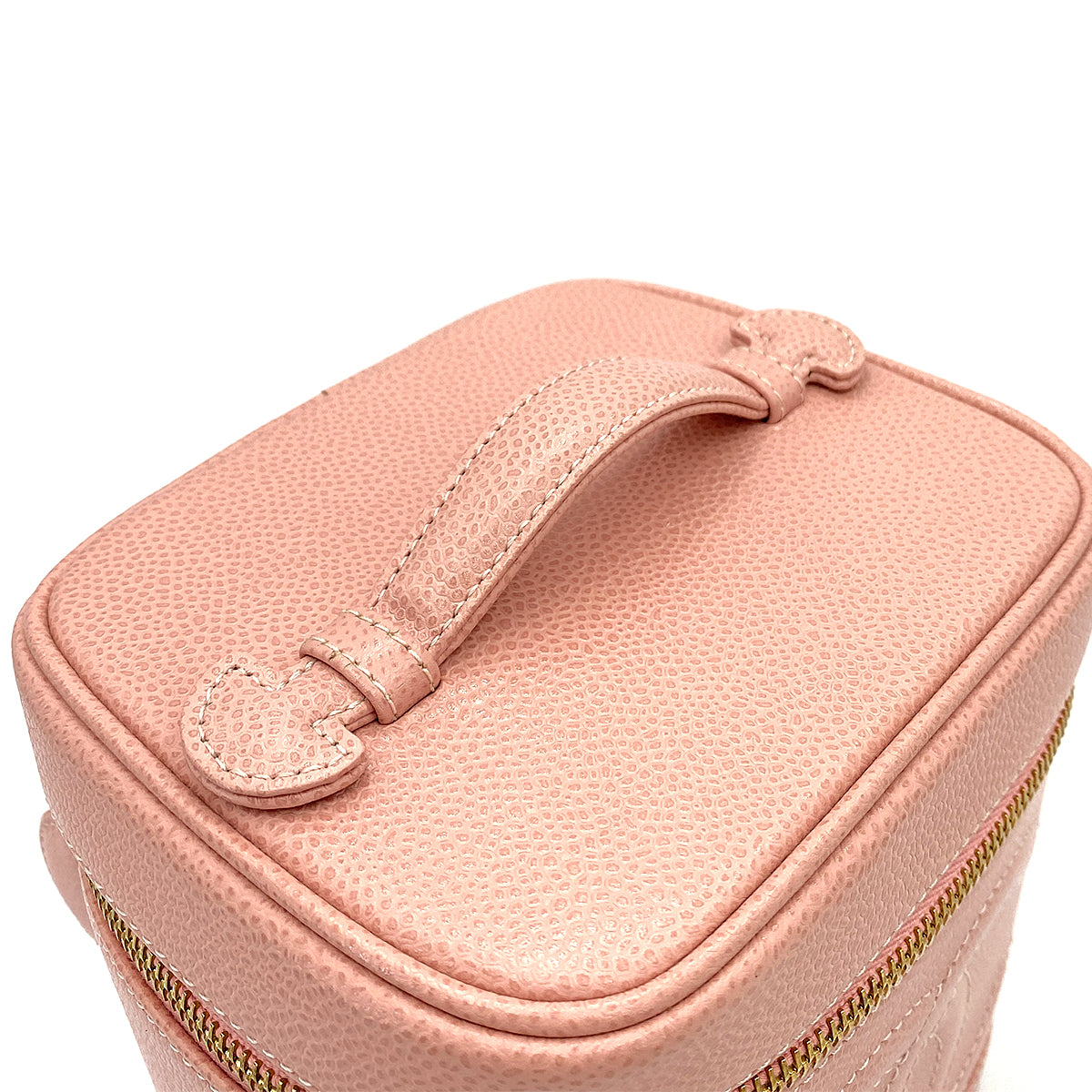 CHANEL VINTAGE VANITY HAND BAG PINK CAVIAR SKIN 90251689