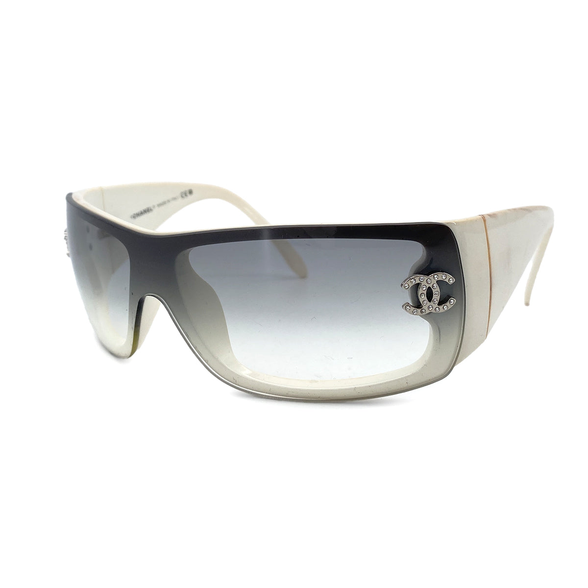 CHANEL VINTAGE SUNGLASSES COCOMARK WHITE ACCESSORY 90253655