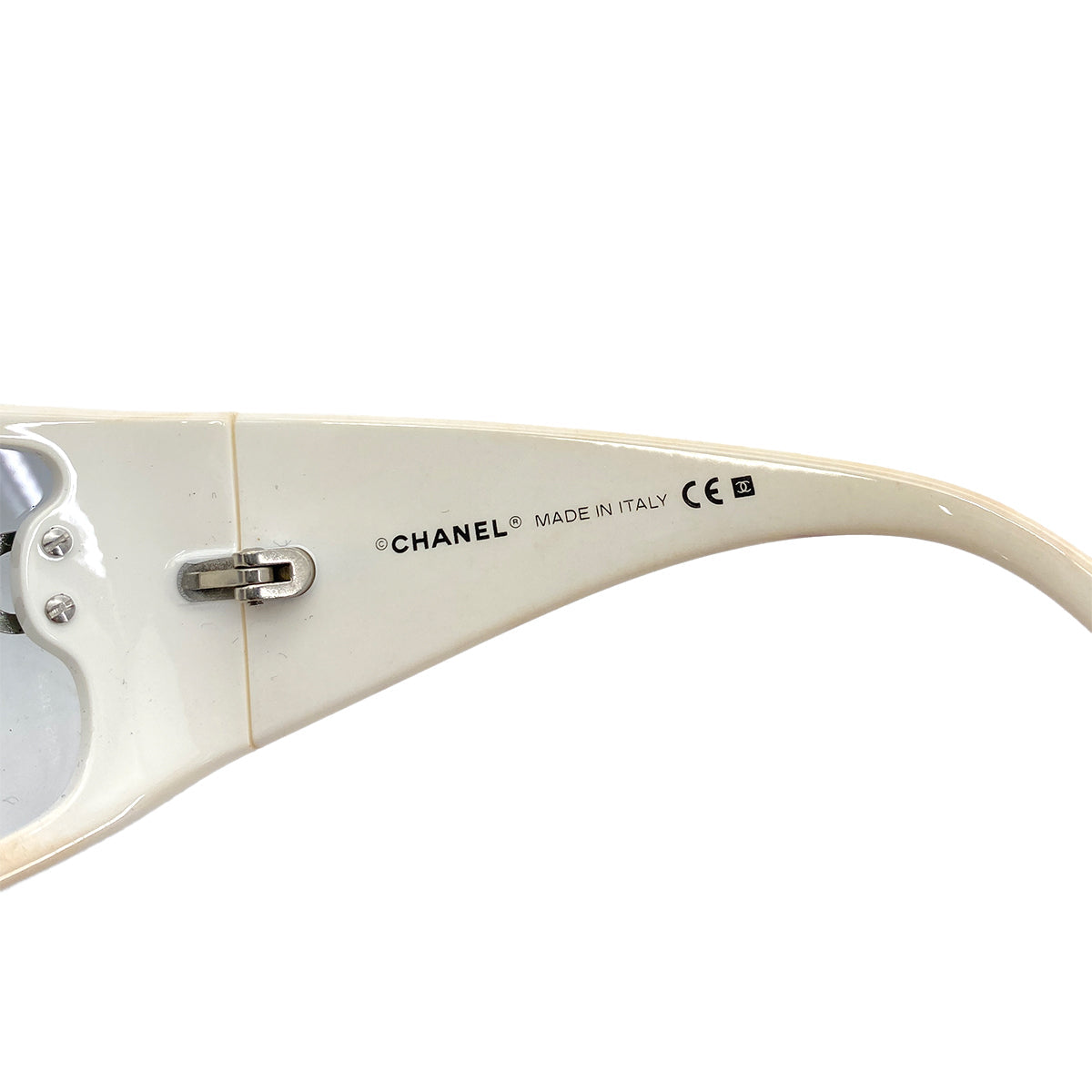 CHANEL VINTAGE SUNGLASSES COCOMARK WHITE ACCESSORY 90253655