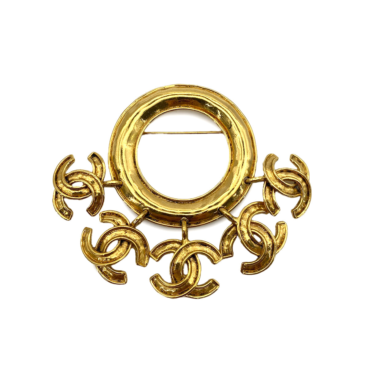 CHANEL VINTAGE COCOMARK BROOCH GOLD ACCESSORY 94P 90255112