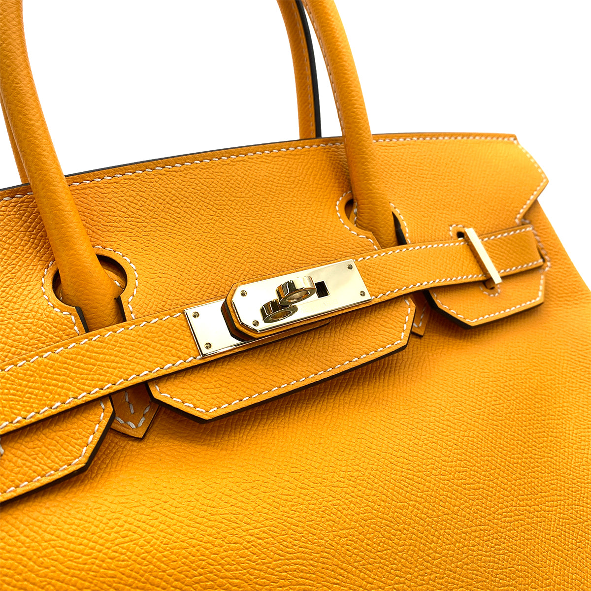 HERMES BIRKIN 30 ORANGE TYPE EPSOM HAND BAG C SPO 90255348