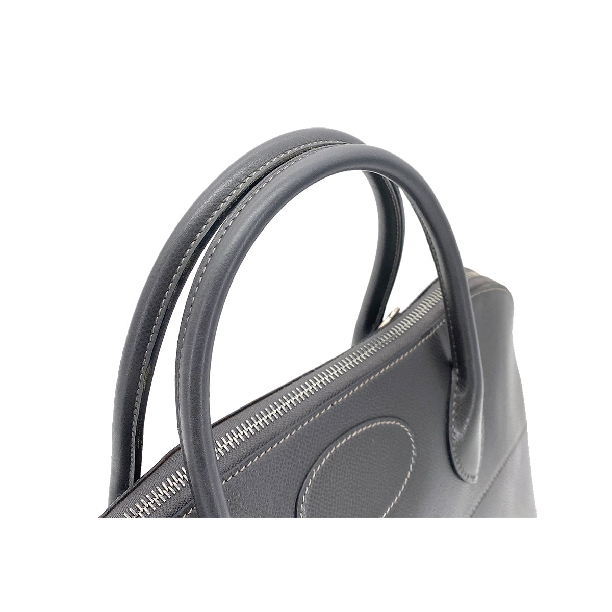 Hermes Vintage Bolide 35 Graphite Courchevel PHW #F 90255360