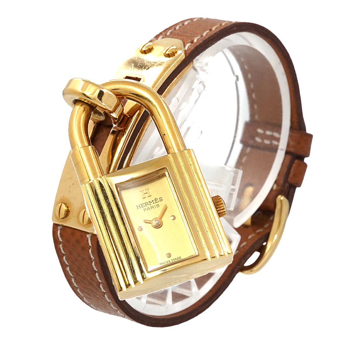 HERMES Kelly Watch Vintage Ladies Watch Gold Quartz Watch Cadena Kelly Watch Hermes 90255708