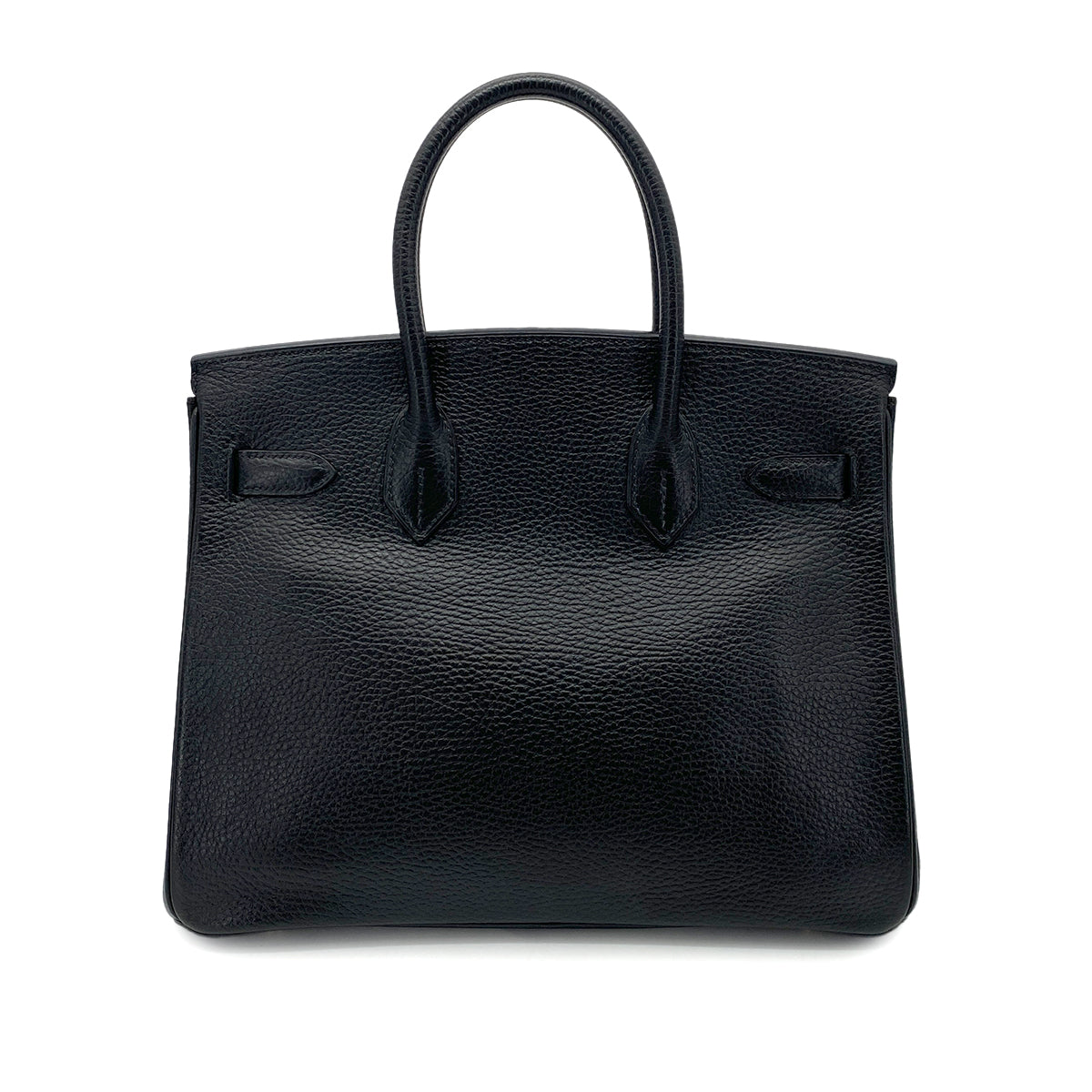 HERMES BIRKIN 30 BLACK ARDENNES HAND BAG □E GHW 90255782