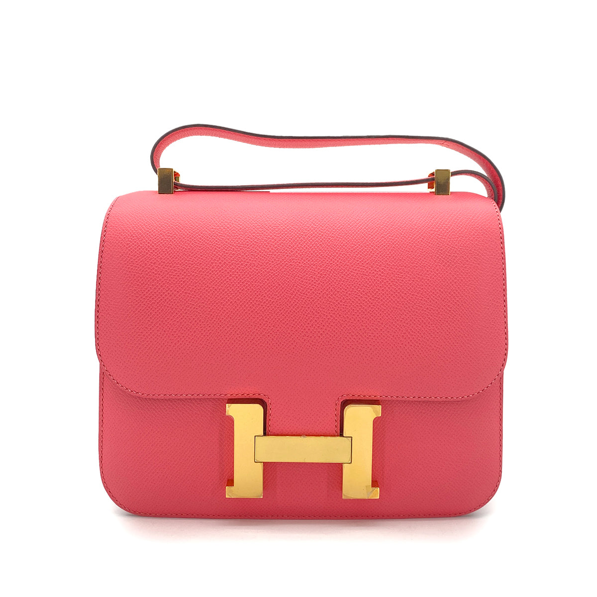 HERMES CONSTANCE3  ROSE AZALEE EPSON SHOULDER BAG C GHW 90255907