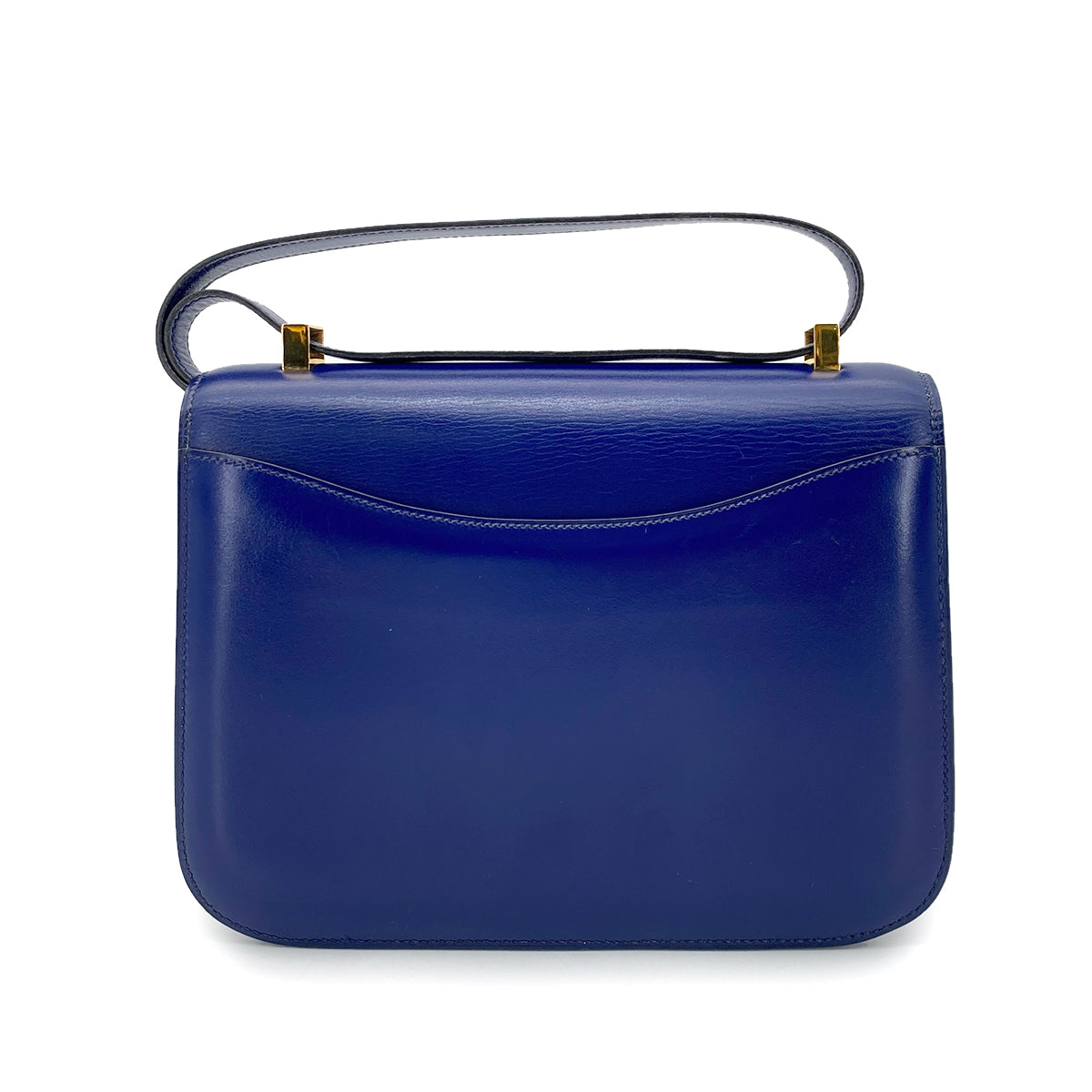 HERMES CONSTANC BLUE ROY BOXCALF SHOULDER BAG 〇U GHW 90255929