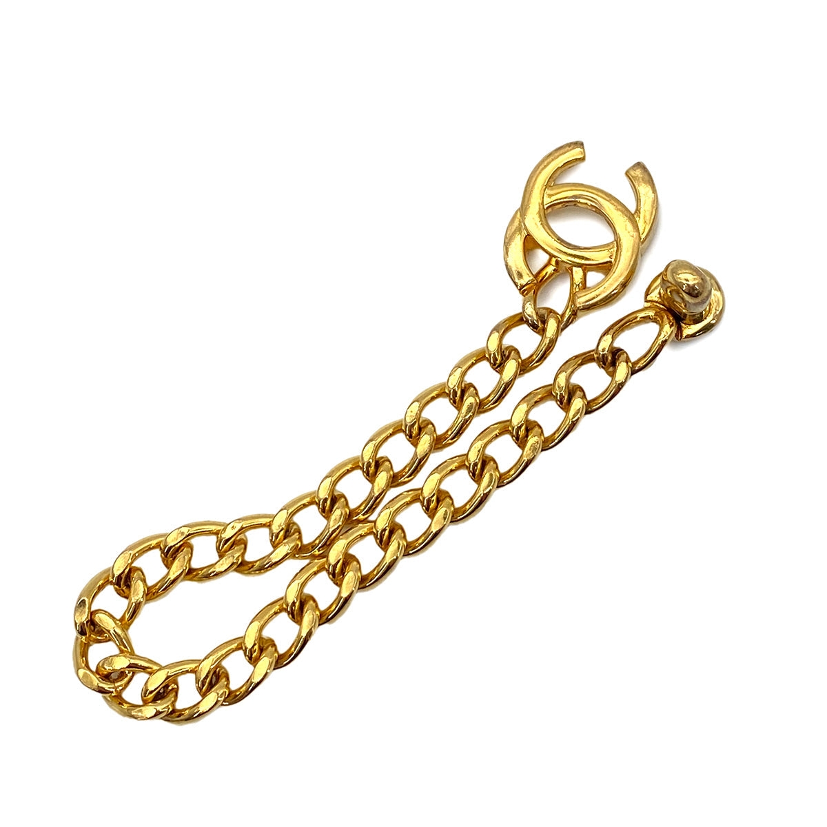 CHANEL VINTAGE CHAIN BRACELET COCOMARK TURN LOCK ACCESSORY 96A 90256436