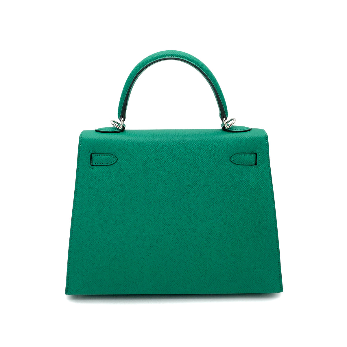 HERMES KELLY 25 SELLIER VERT JADE EPSOM HAND SHOULDER BAG SHW Z 90258091