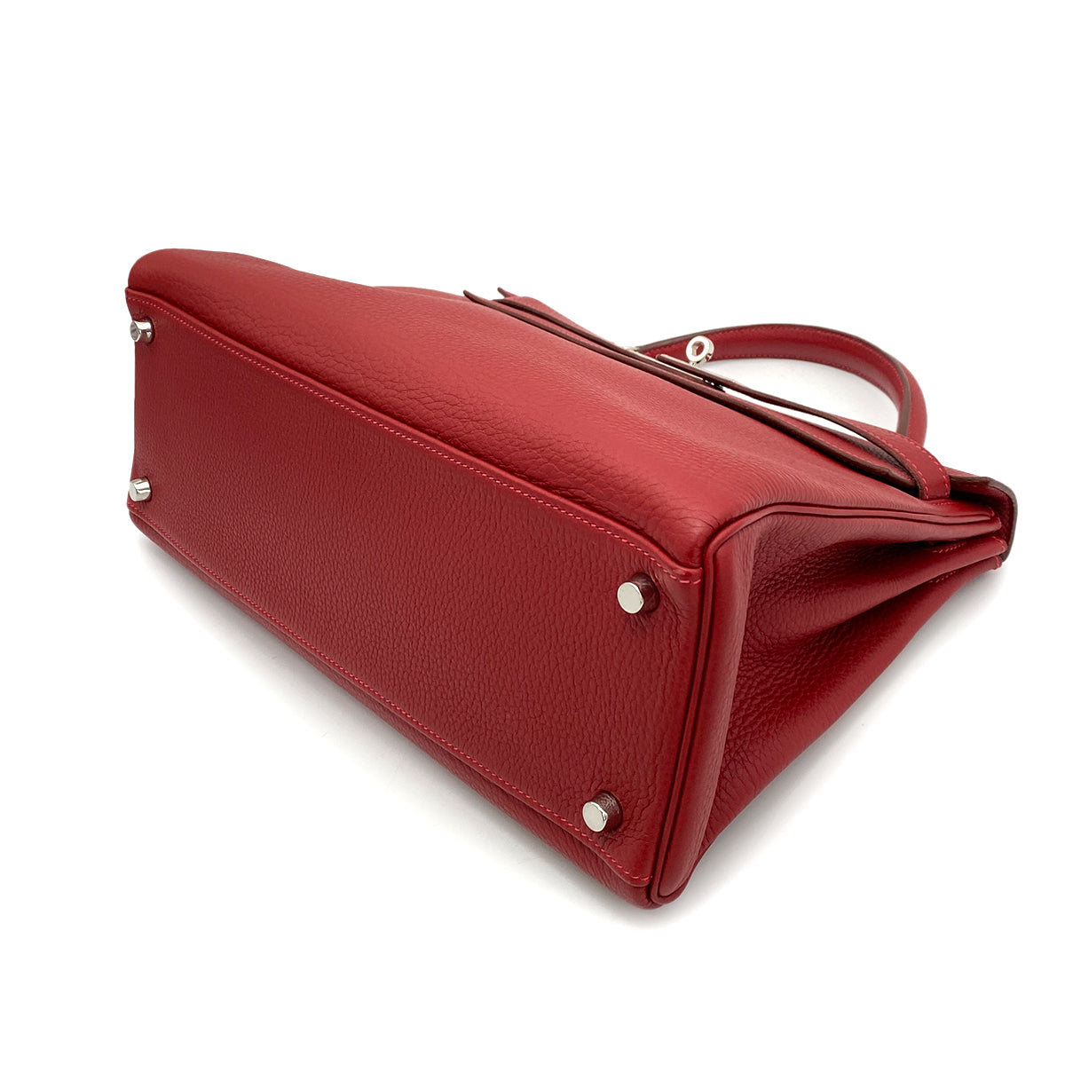 HERMES KELLY 32 RETOURNE ROUGE VIF TAURILLON CLEMENCE HAND SHOULDER BAG □J SHW 90258101