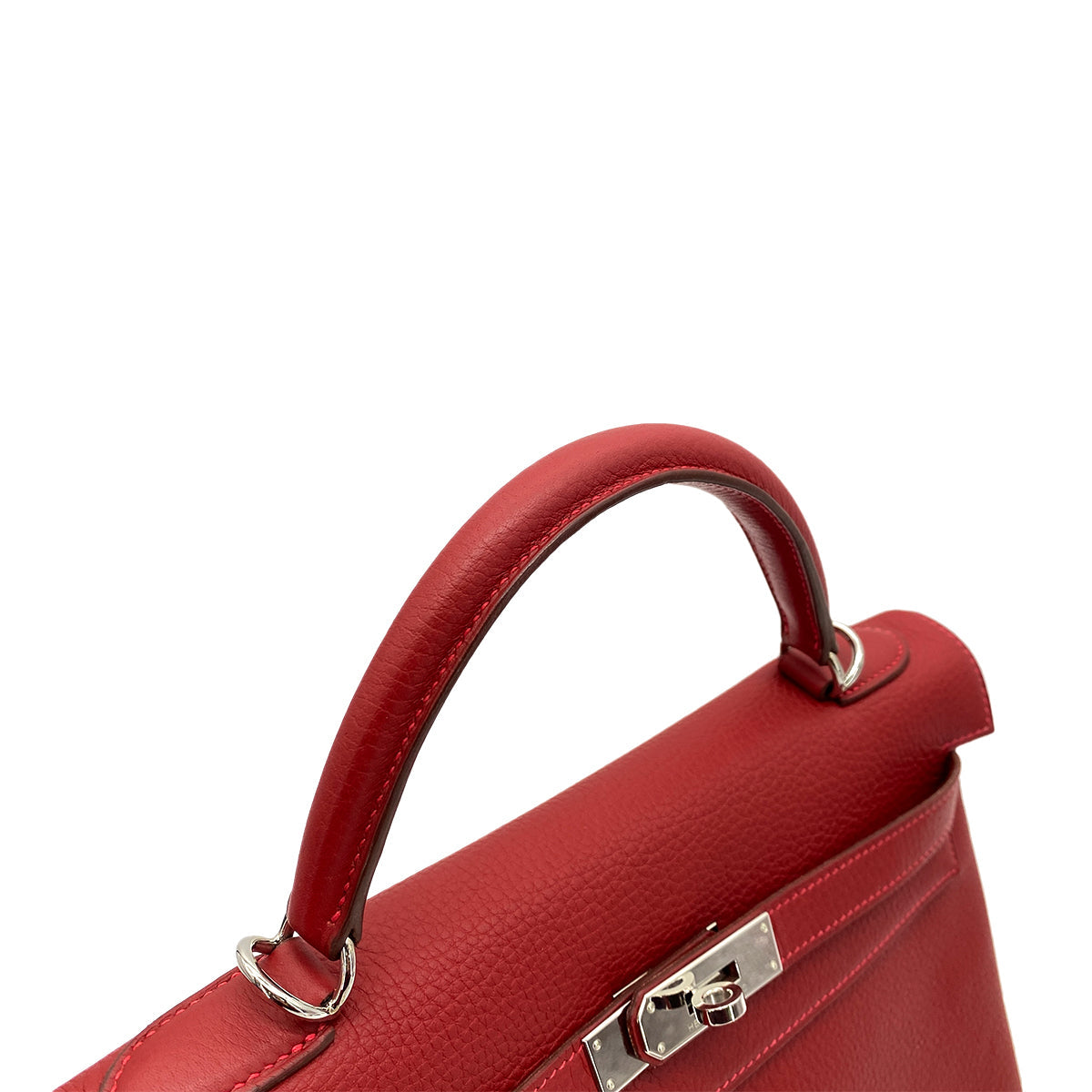 HERMES KELLY 32 RETOURNE ROUGE VIF TAURILLON CLEMENCE HAND SHOULDER BAG □J SHW 90258101