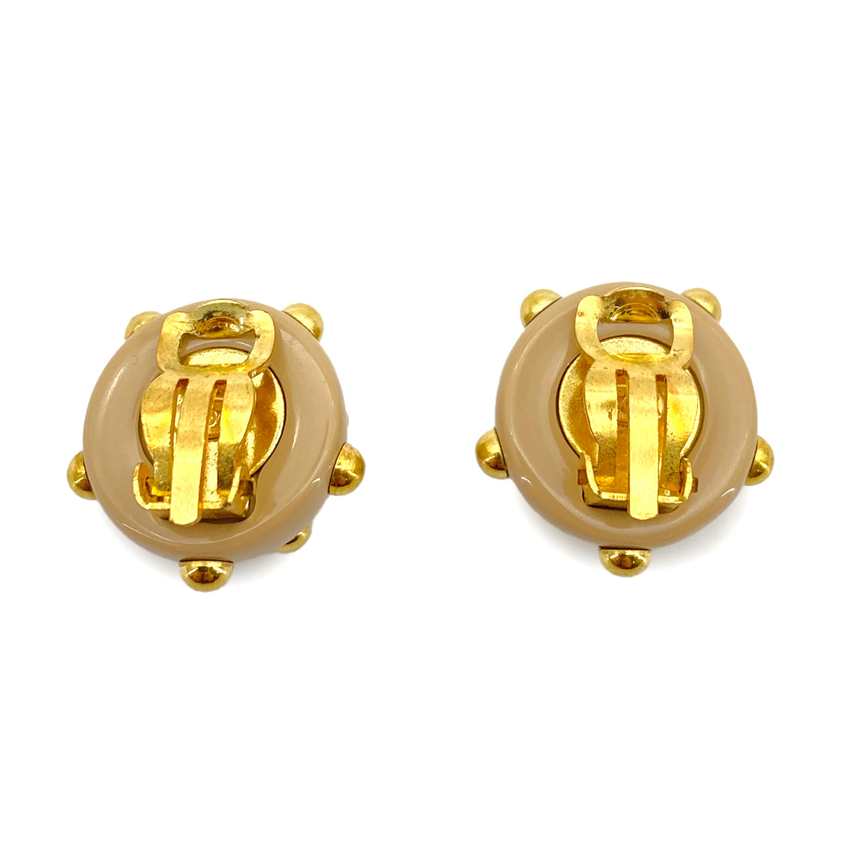 CHANEL VINTAGE EARRINGS COCOMARK ROUND ACCESSORY 00A 90258155