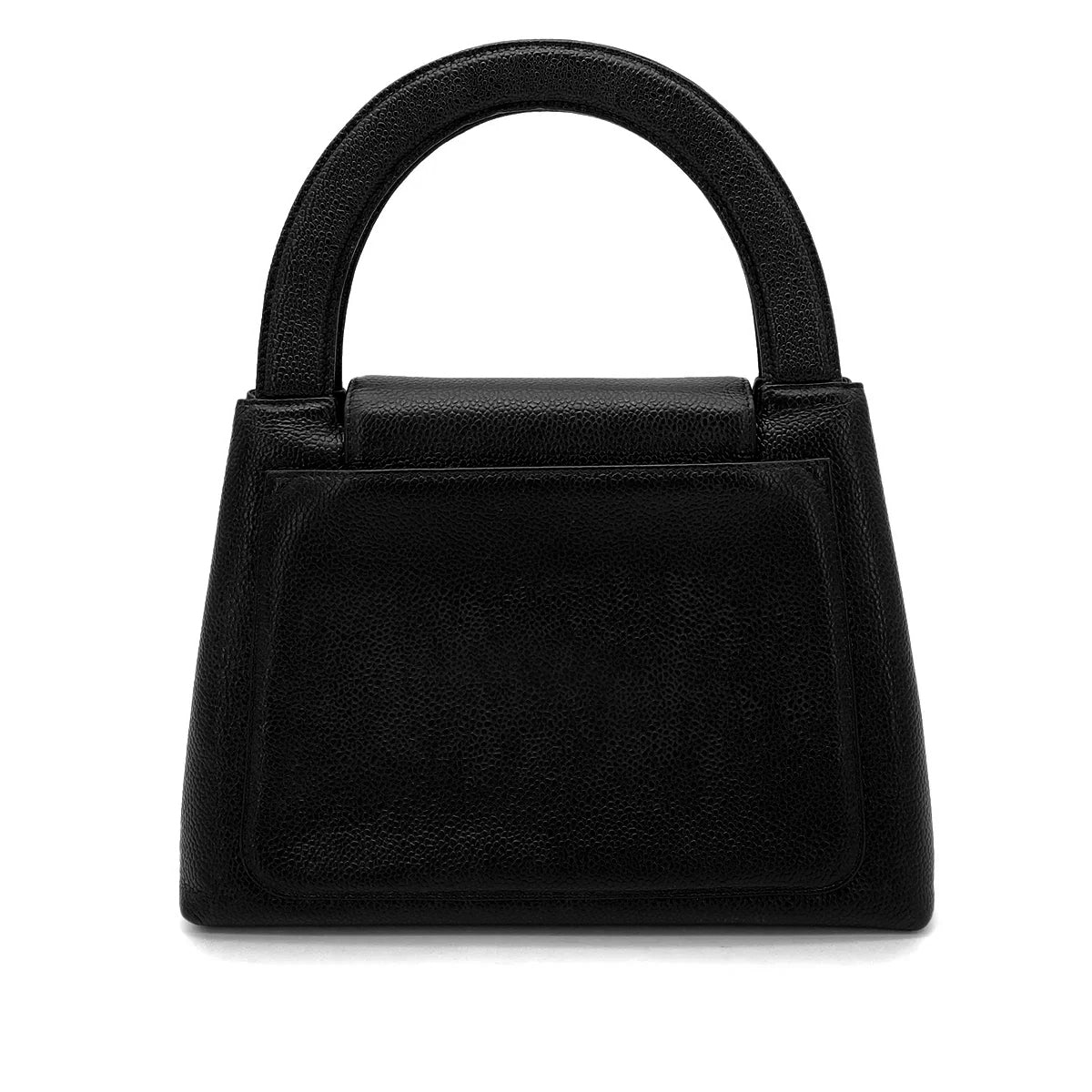CHANEL VINTAGE HAND BAG BLACK CAVIAR SKIN 90260189