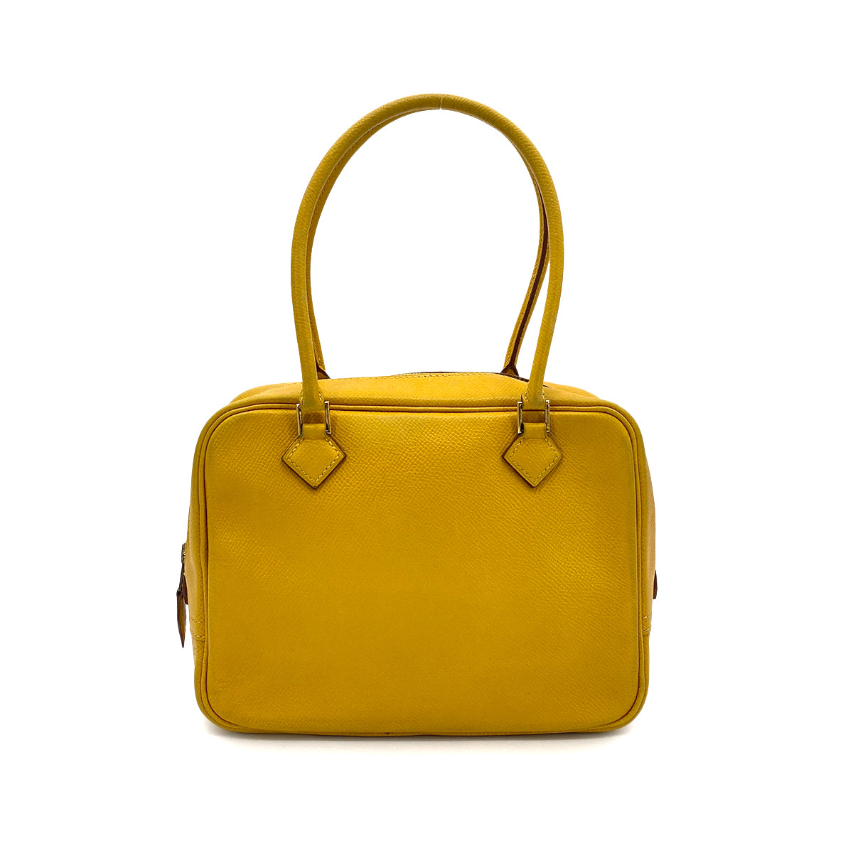HERMES PLUME 20 JAUNE COUCHEVEL SHOULDER BAG 〇Z 90261223