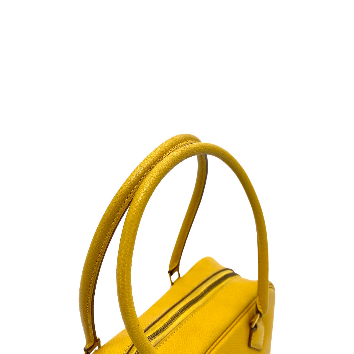 HERMES PLUME 20 JAUNE COUCHEVEL SHOULDER BAG 〇Z 90261223