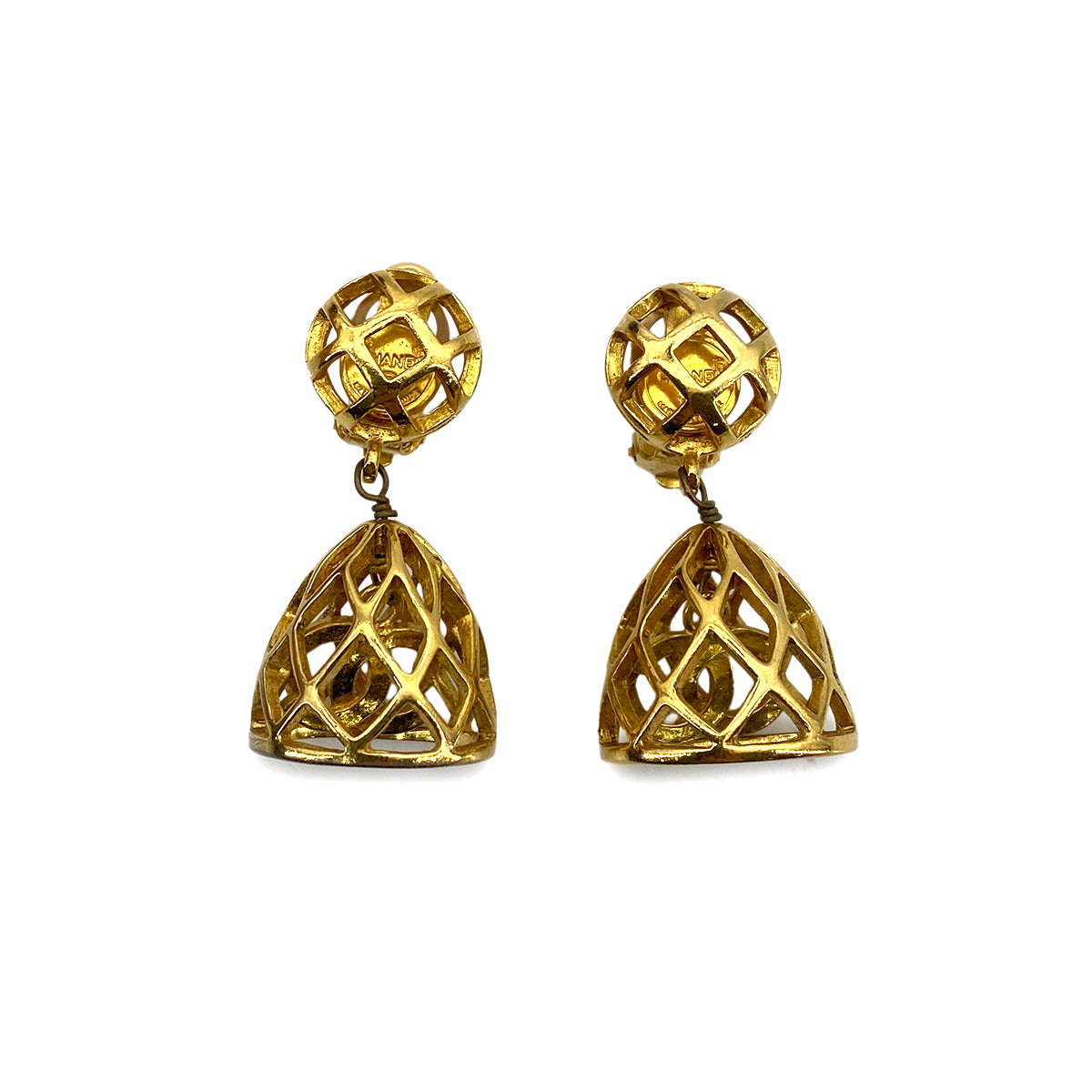 CHANEL VINTAGE EARRINGS COCOMARK BELL MOTIF ACCESSORY 90262426 - PURPOSE